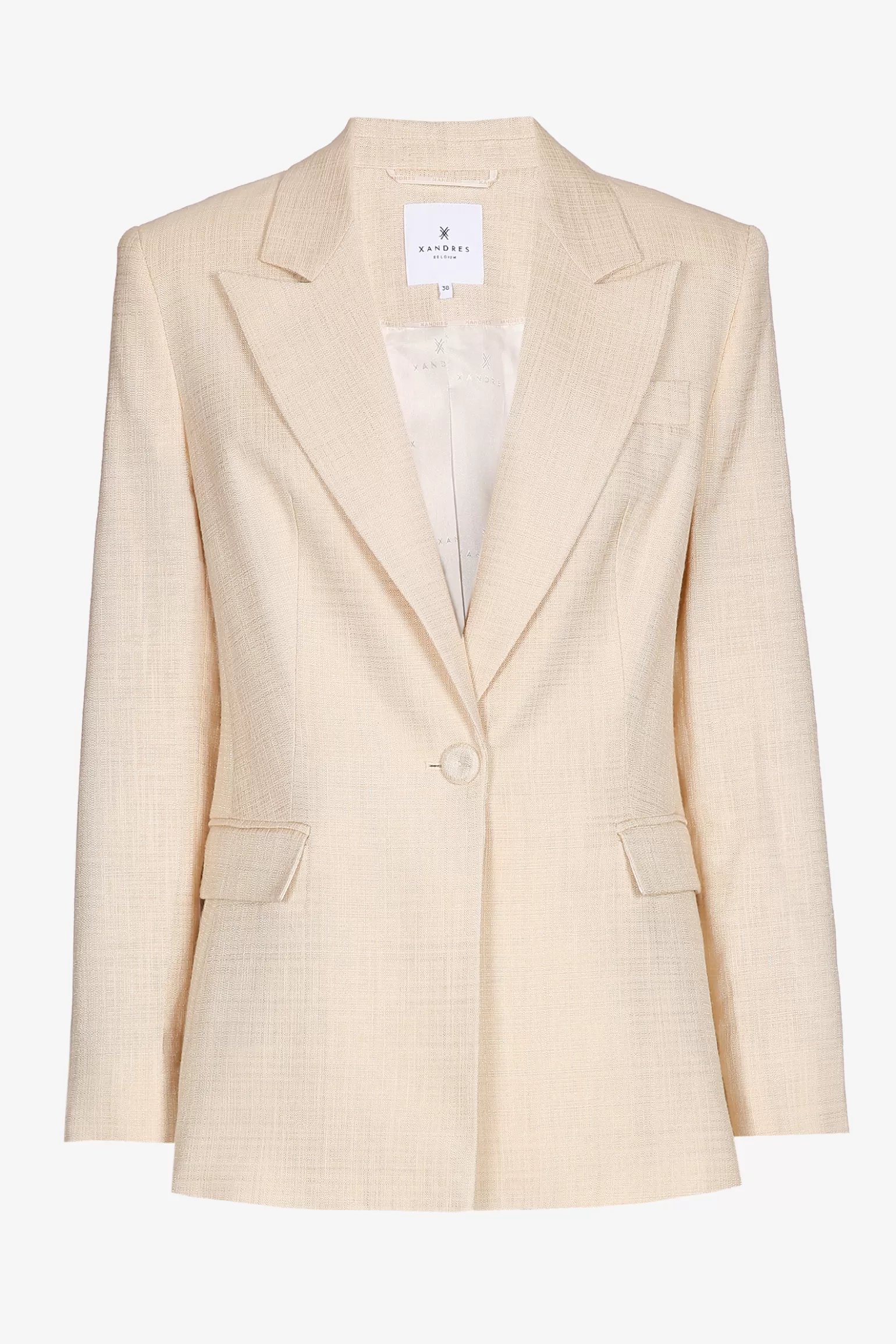Blazer met fijne textuur-Xandres Online