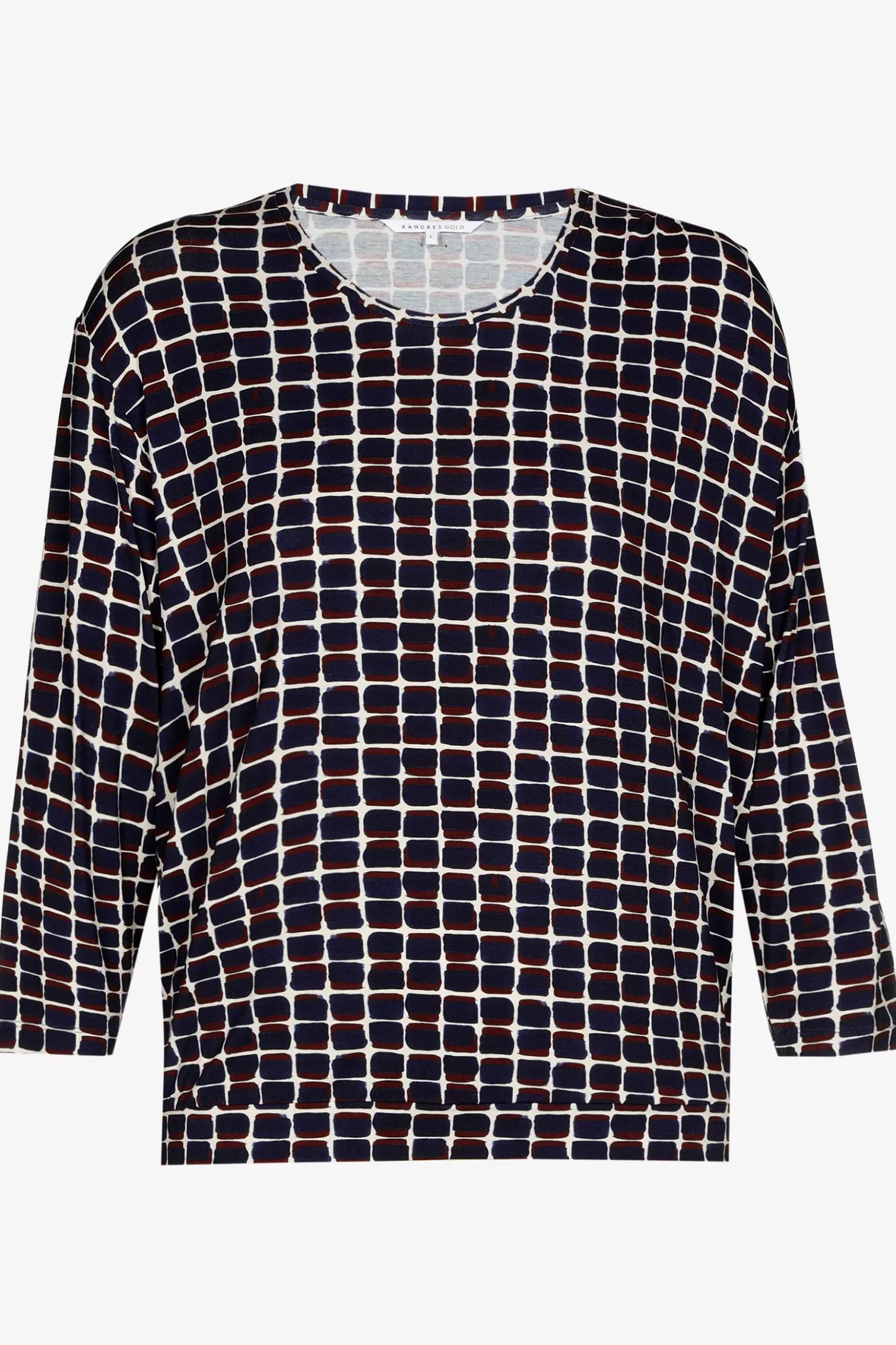 Blouse met fantasieprint-Xandres Discount
