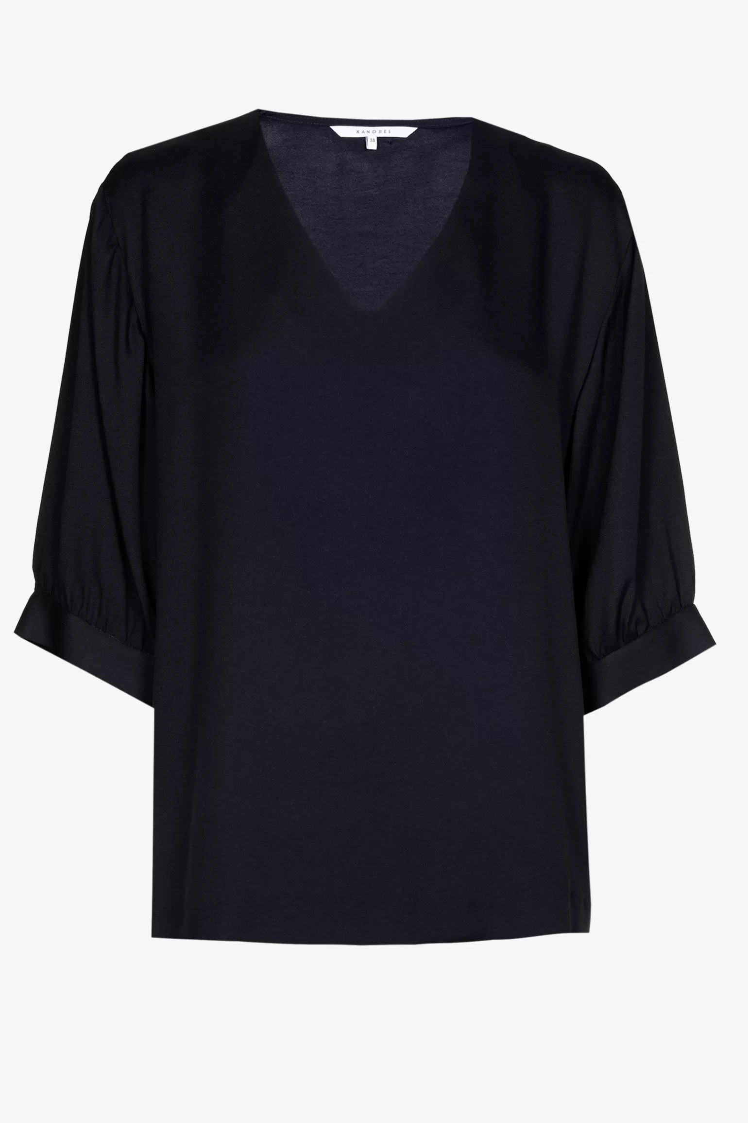 Blouse met gefronste mouwen-Xandres Cheap