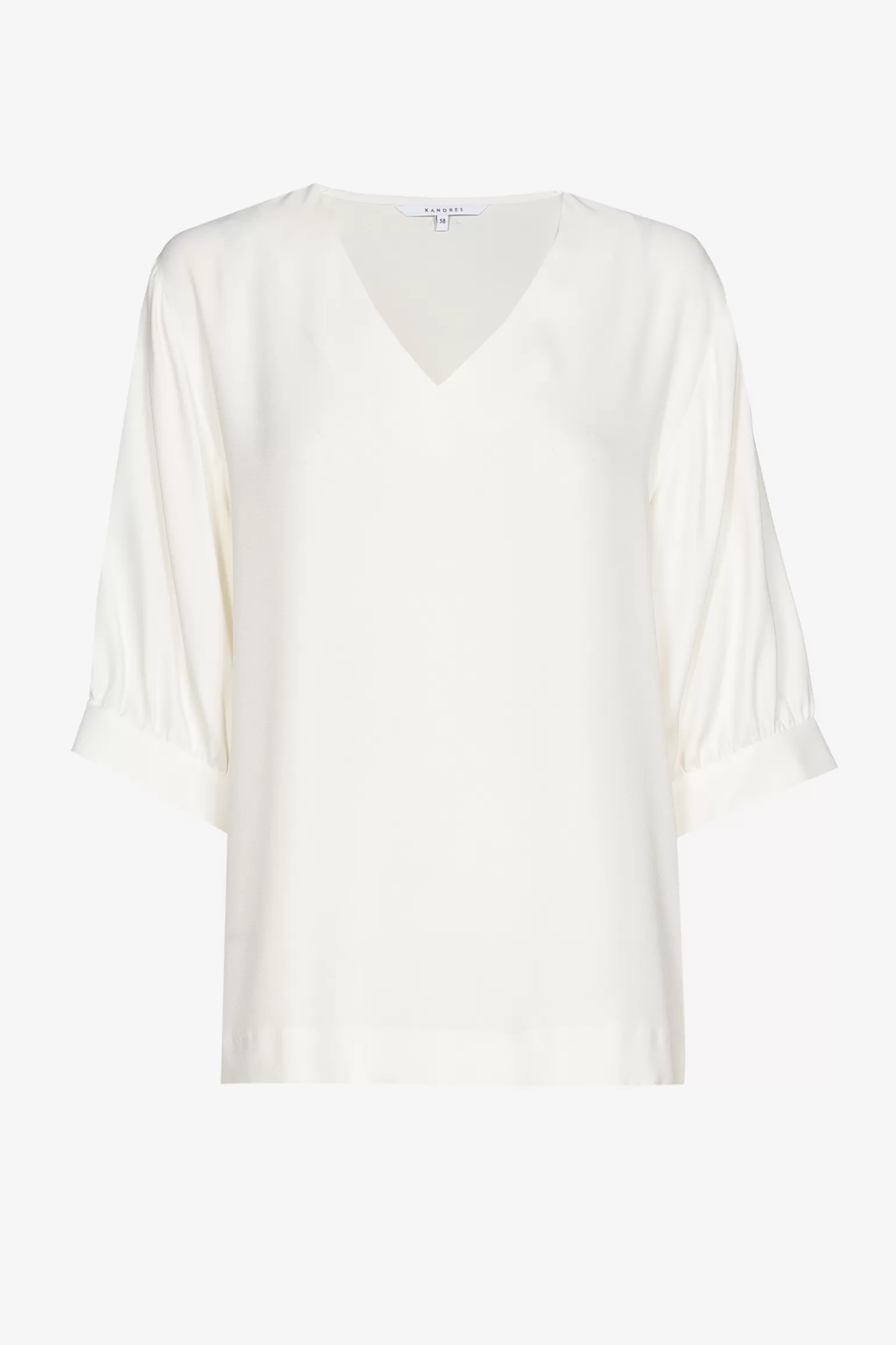 Blouse met gefronste mouwen-Xandres Sale