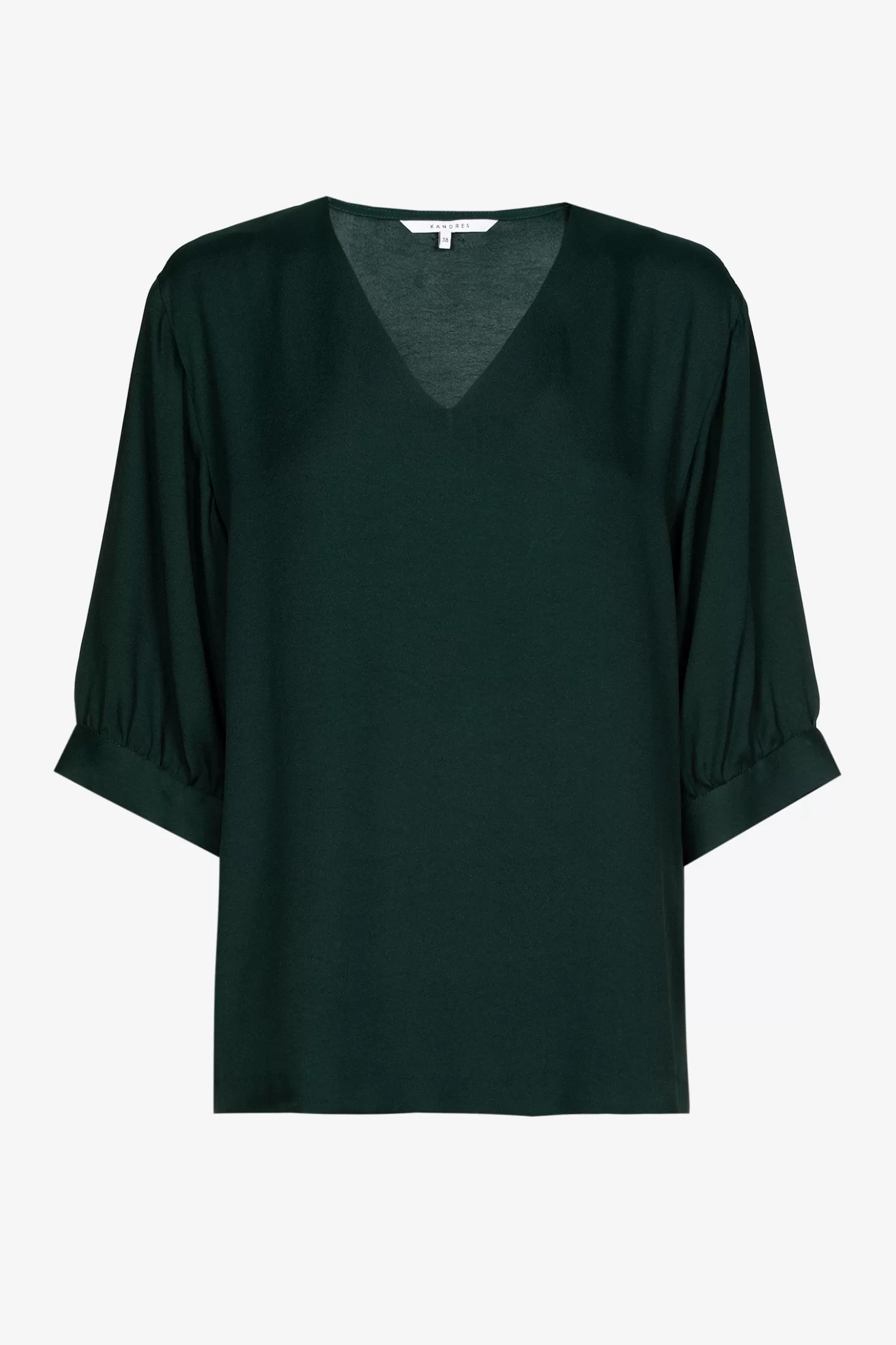 Blouse met gefronste mouwen-Xandres Store