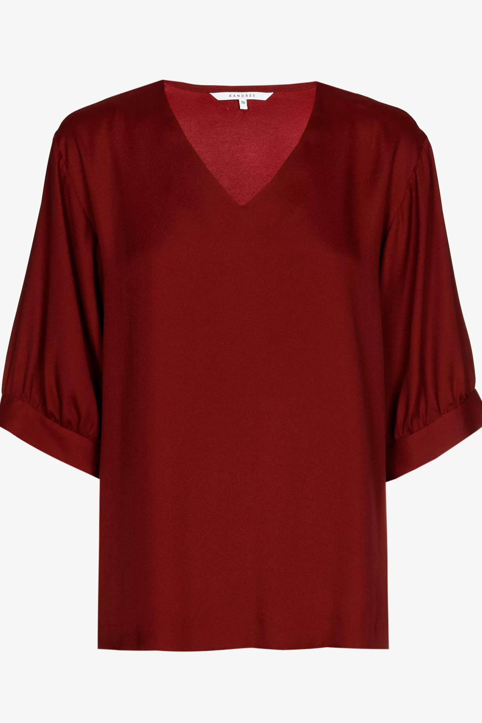 Blouse met gefronste mouwen-Xandres Outlet