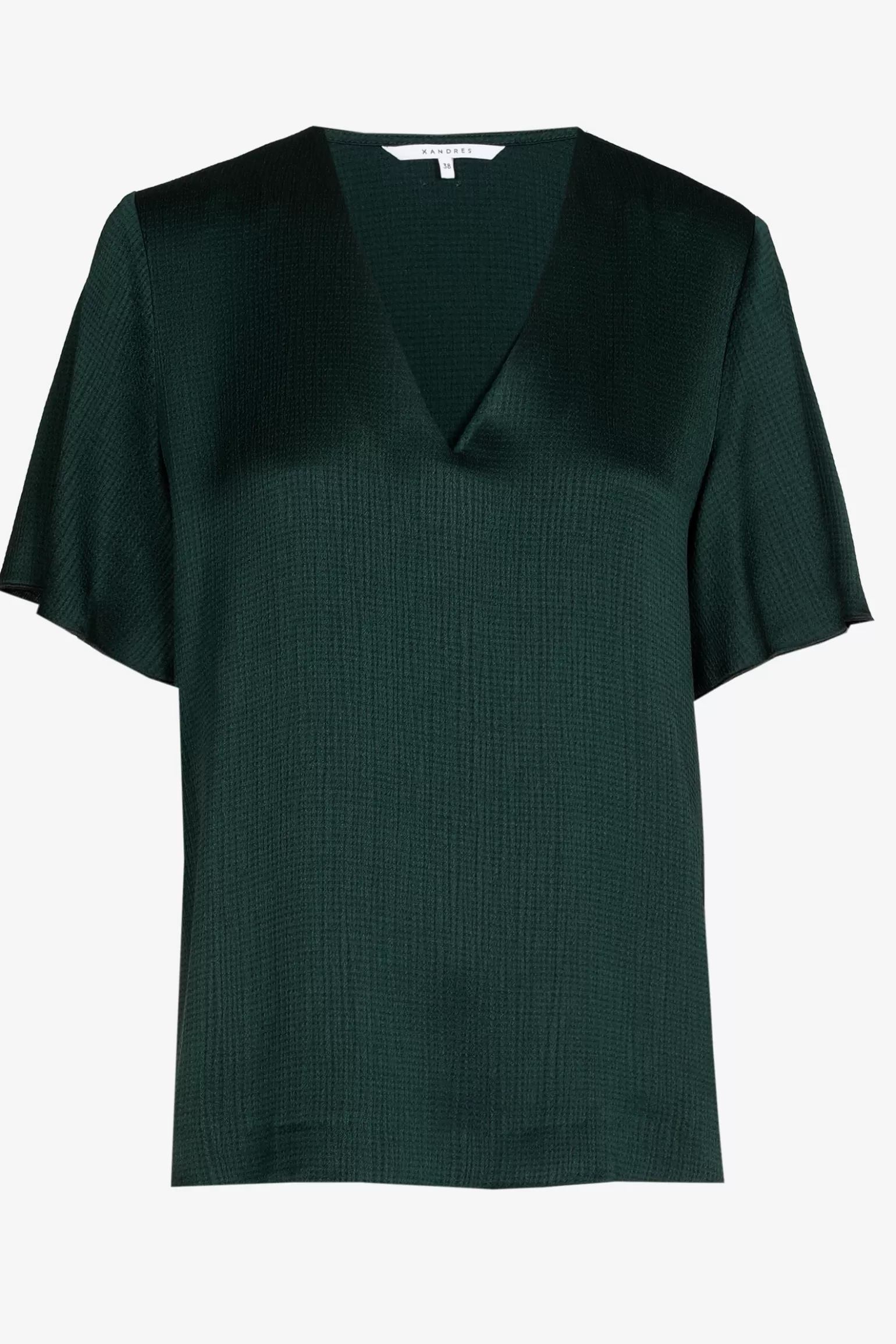 Blouse met korte mouwen-Xandres Cheap