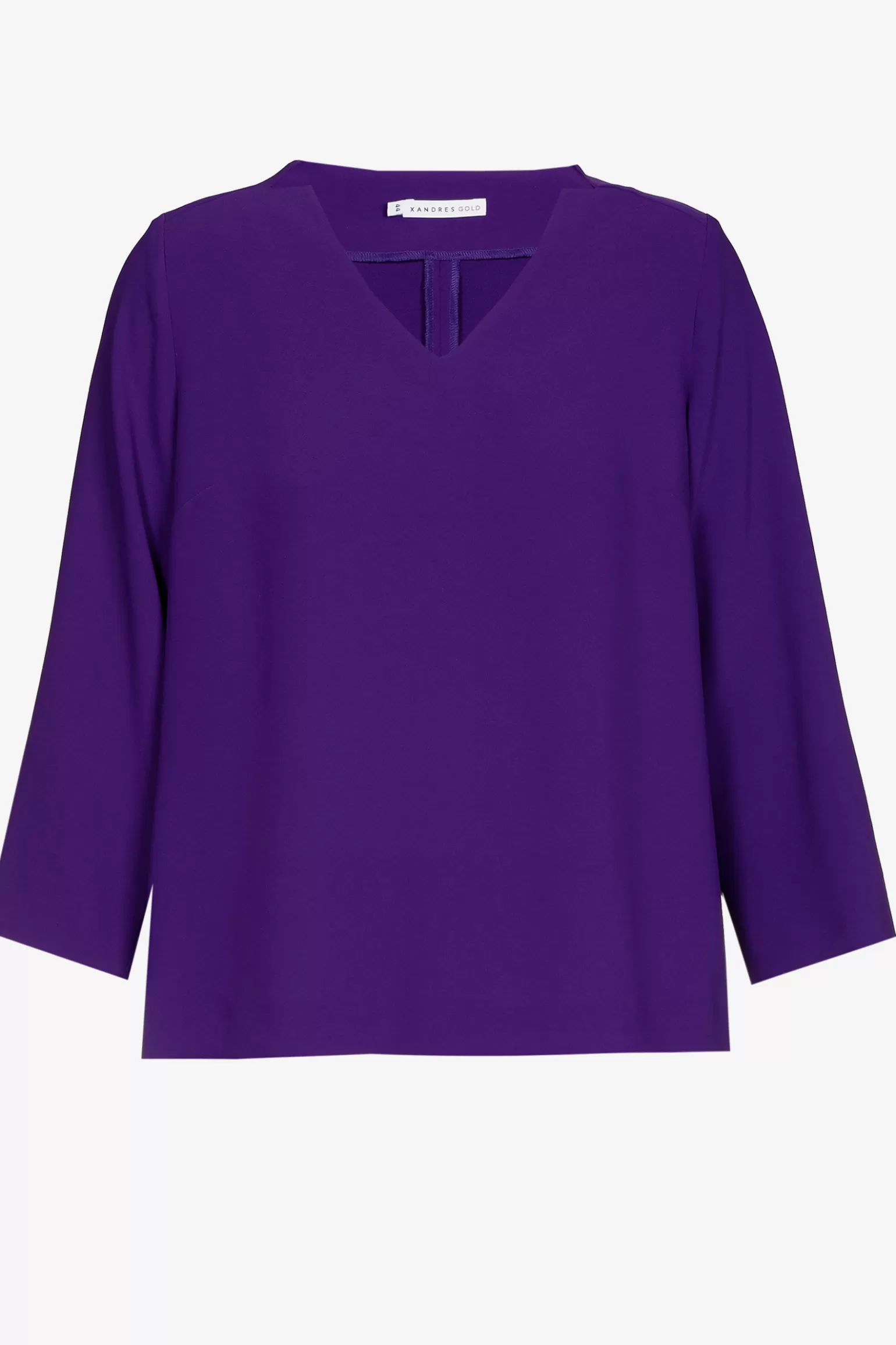 Blouse met V-hals-Xandres Clearance