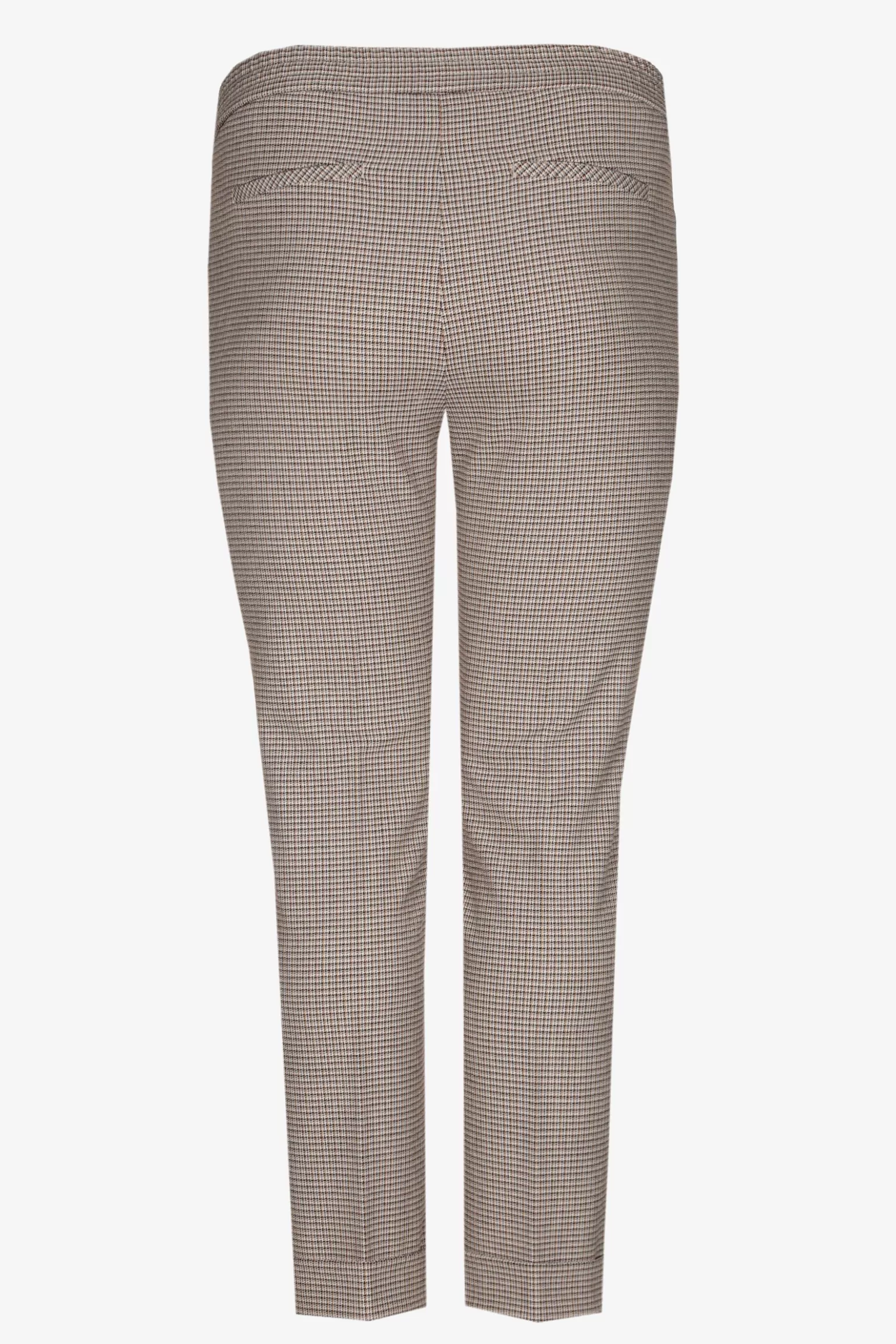 Broek met fijne ruitenprint-Xandres Outlet