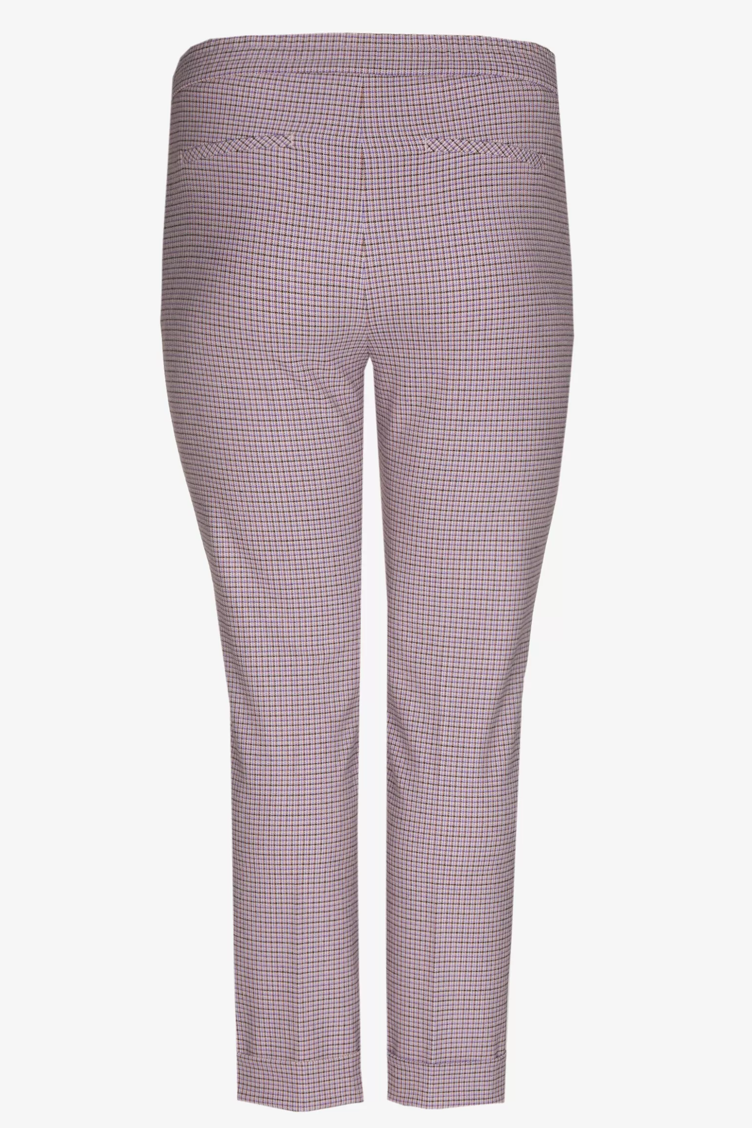 Broek met fijne ruitenprint-Xandres Clearance