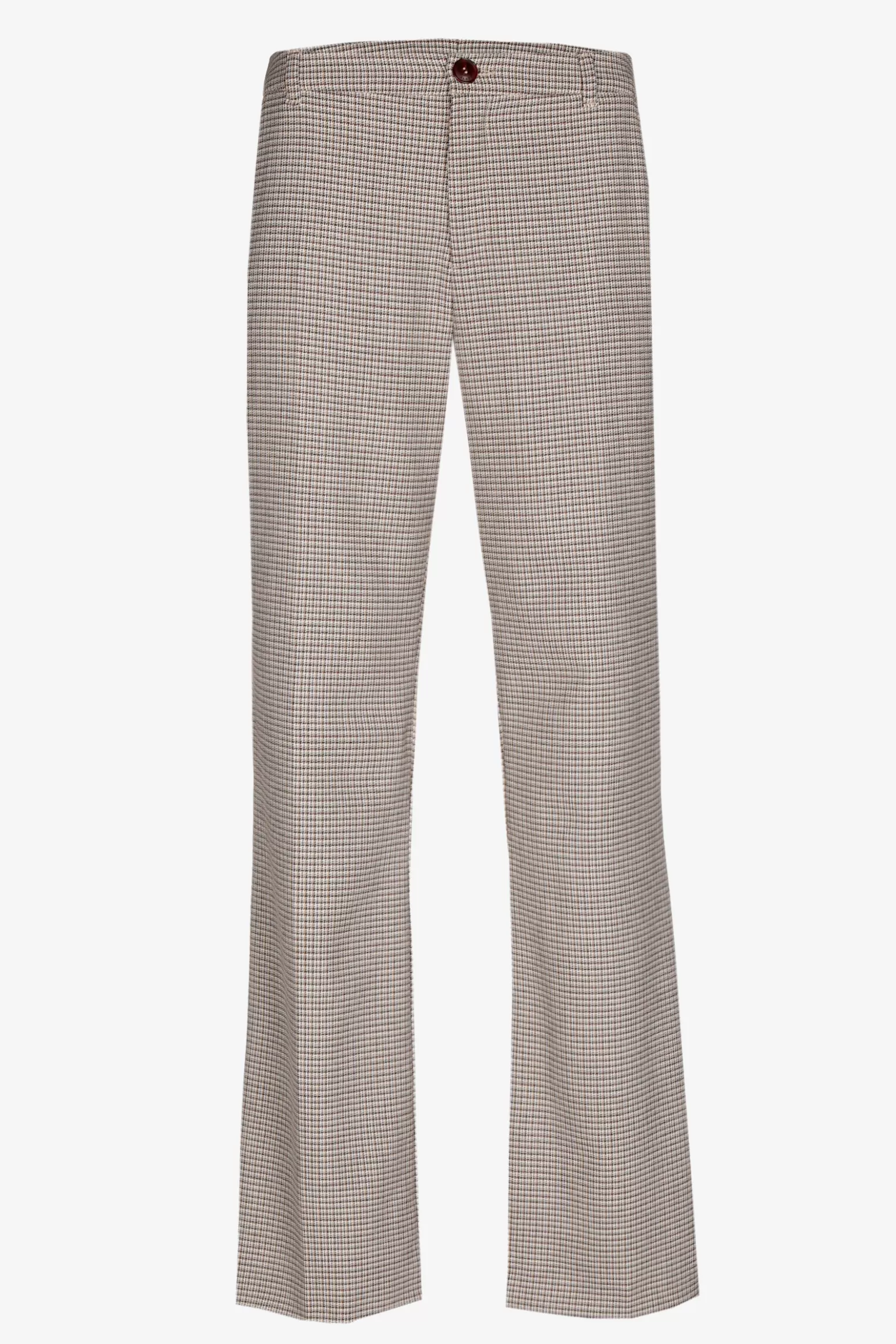 Broek met kleine ruitenprint-Xandres Clearance