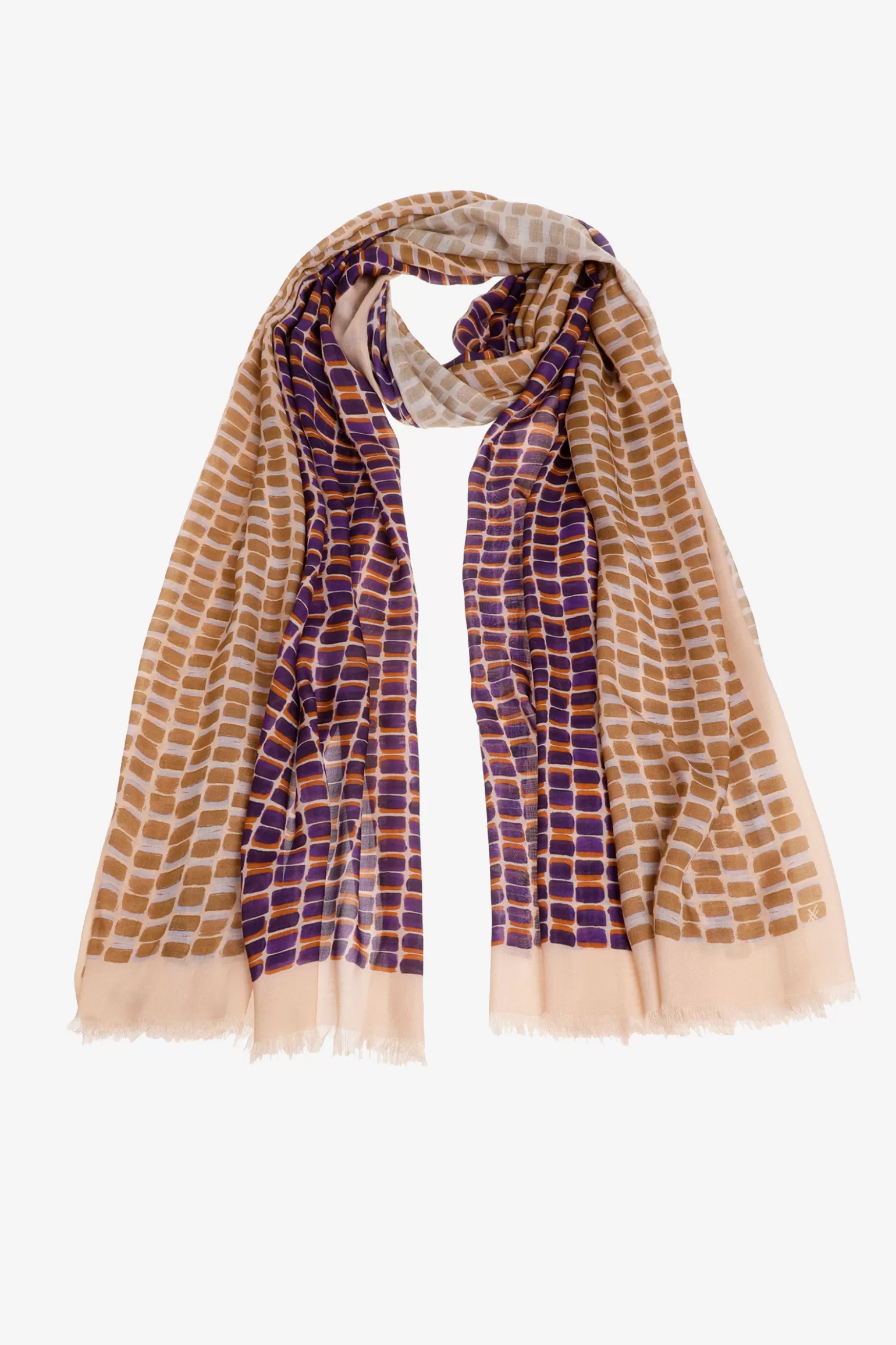 Colorblock sjaal-Xandres Sale