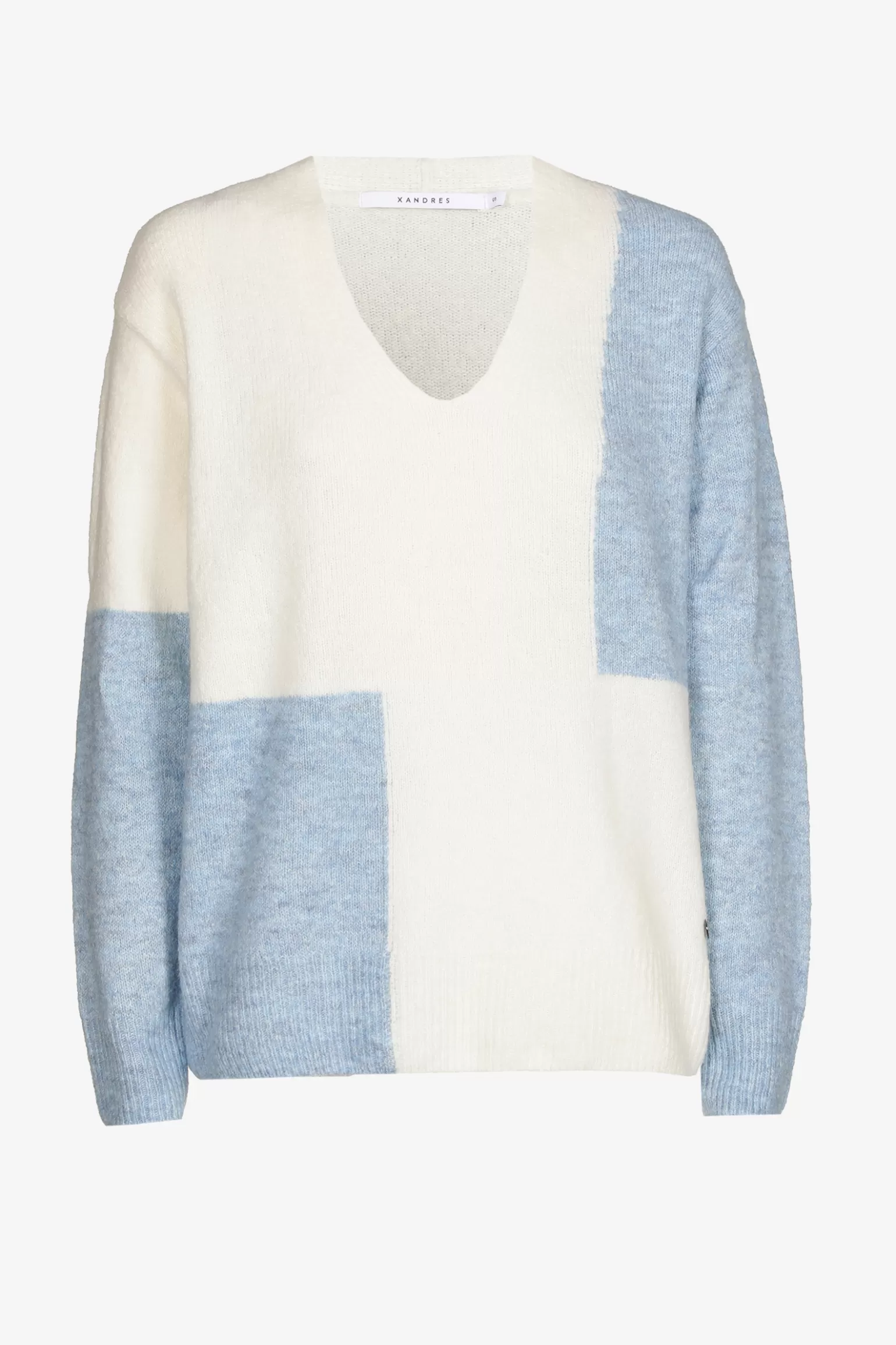 Colorblock trui van wolmix-Xandres Best