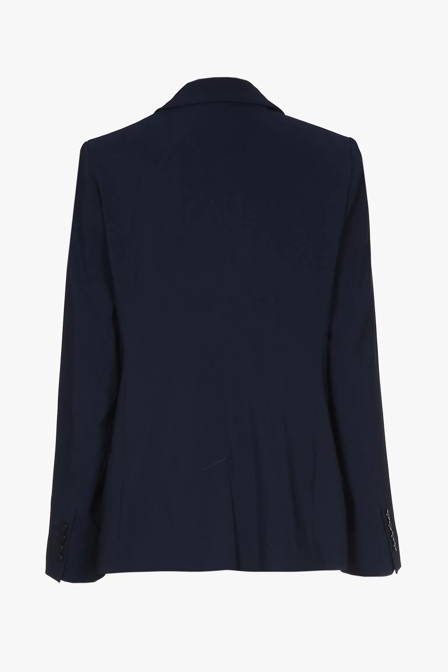 Donkerblauwe getailleerde, kreukvrije blazer-Xandres Cheap