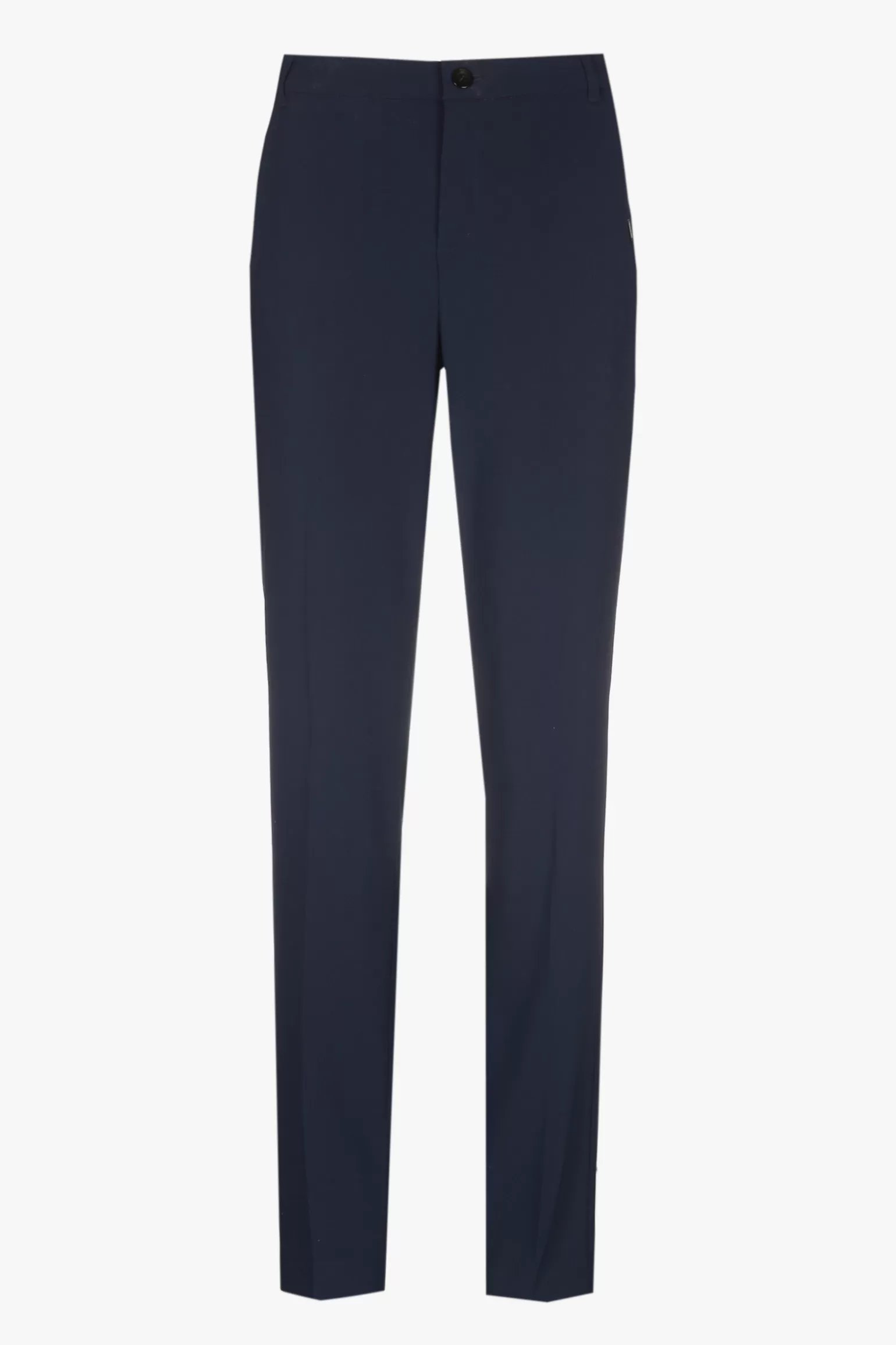 Donkerblauwe kreukvrije chino-Xandres Best Sale