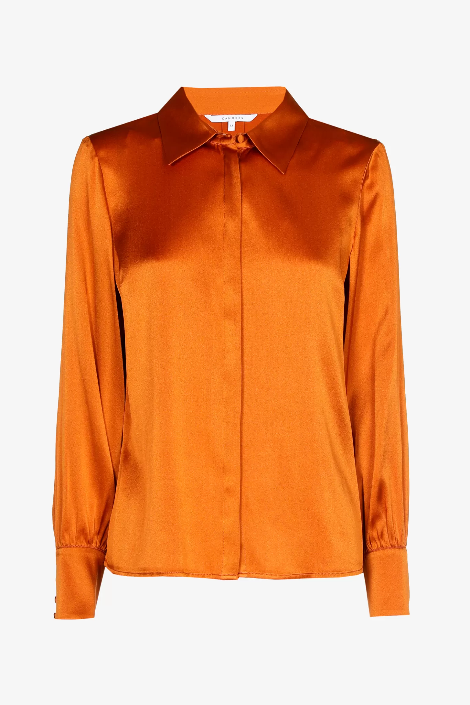 Effen blouse met zijde-Xandres Hot