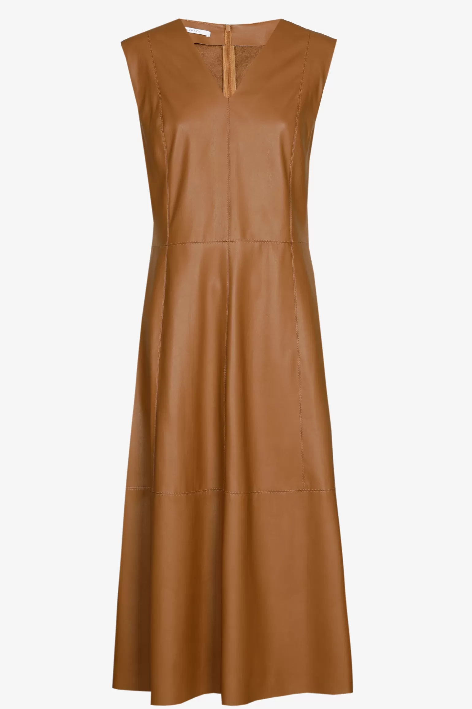 Faux lederen jurk-Xandres Best Sale