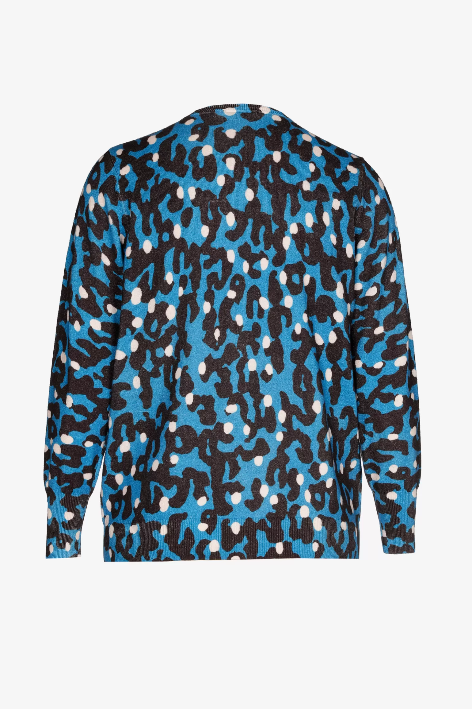 Fijn gebreid gilet met print-Xandres Store