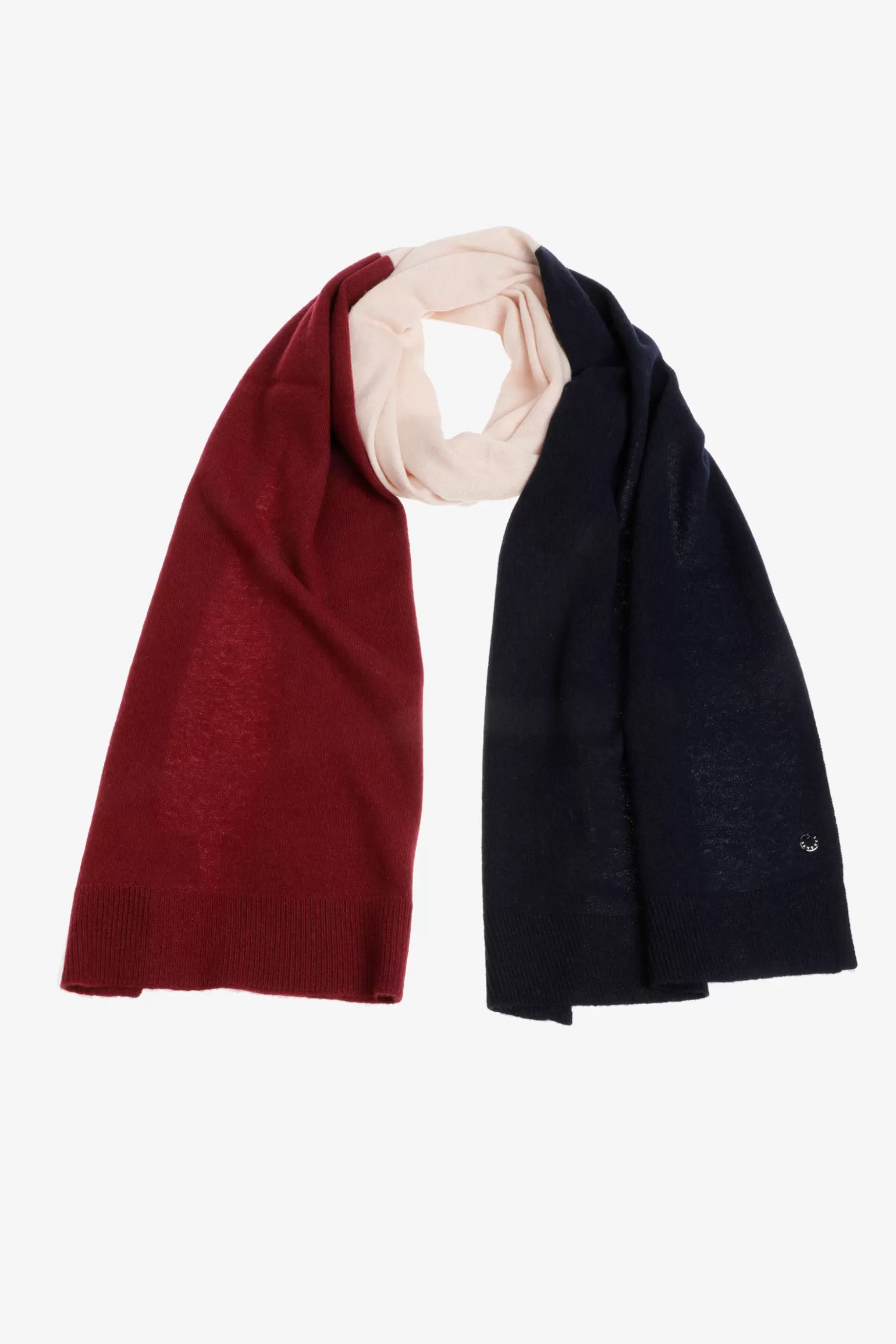 Fijngebreide colorblock sjaal-Xandres Best