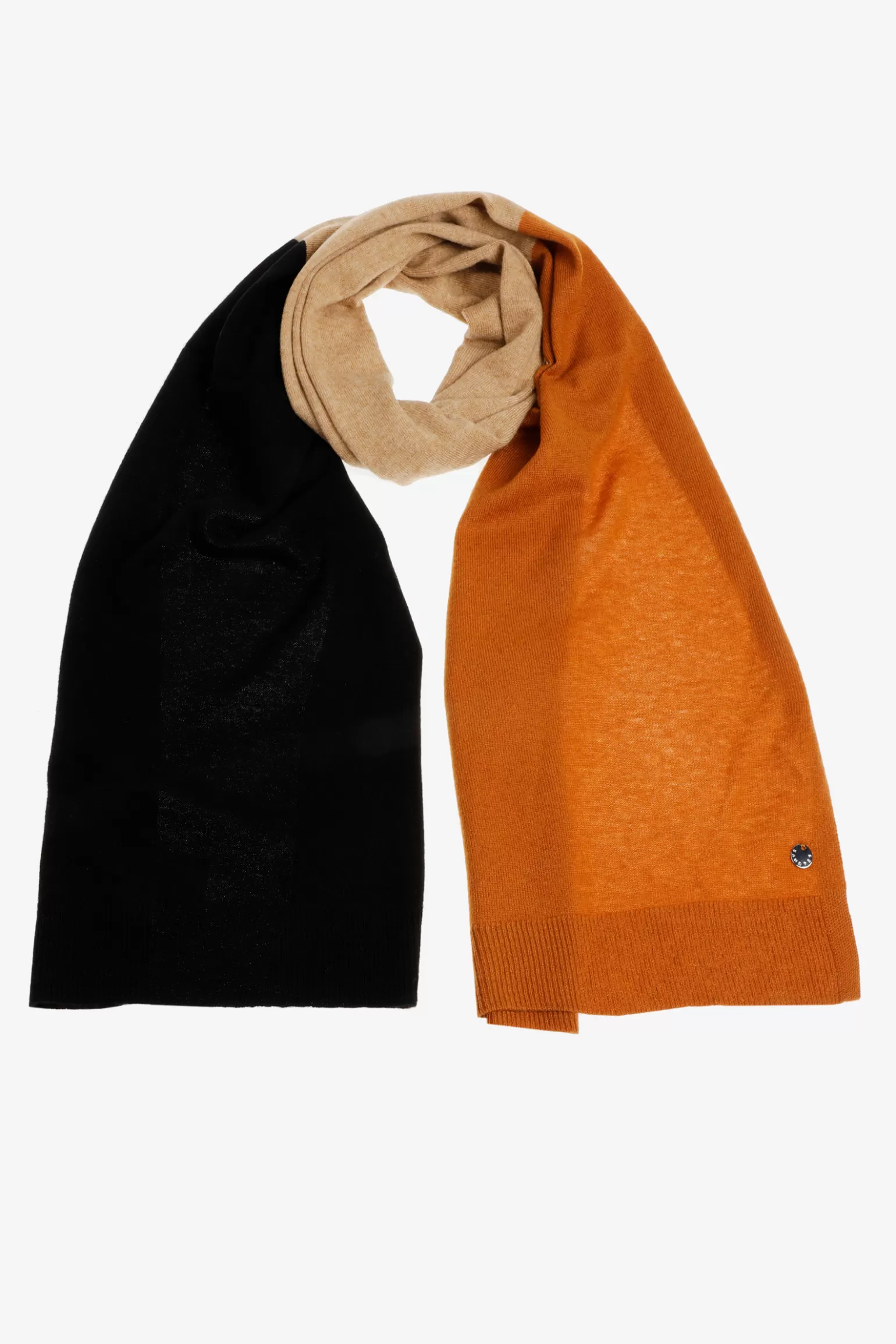 Fijngebreide colorblock sjaal-Xandres Fashion