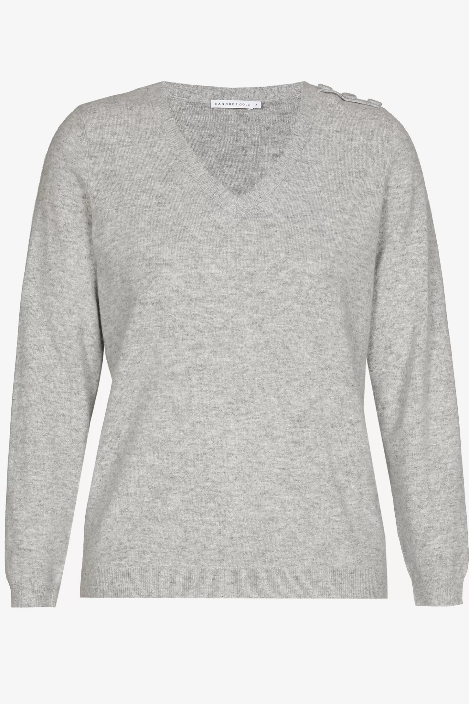 Fijngebreide pull met V-hals-Xandres Cheap