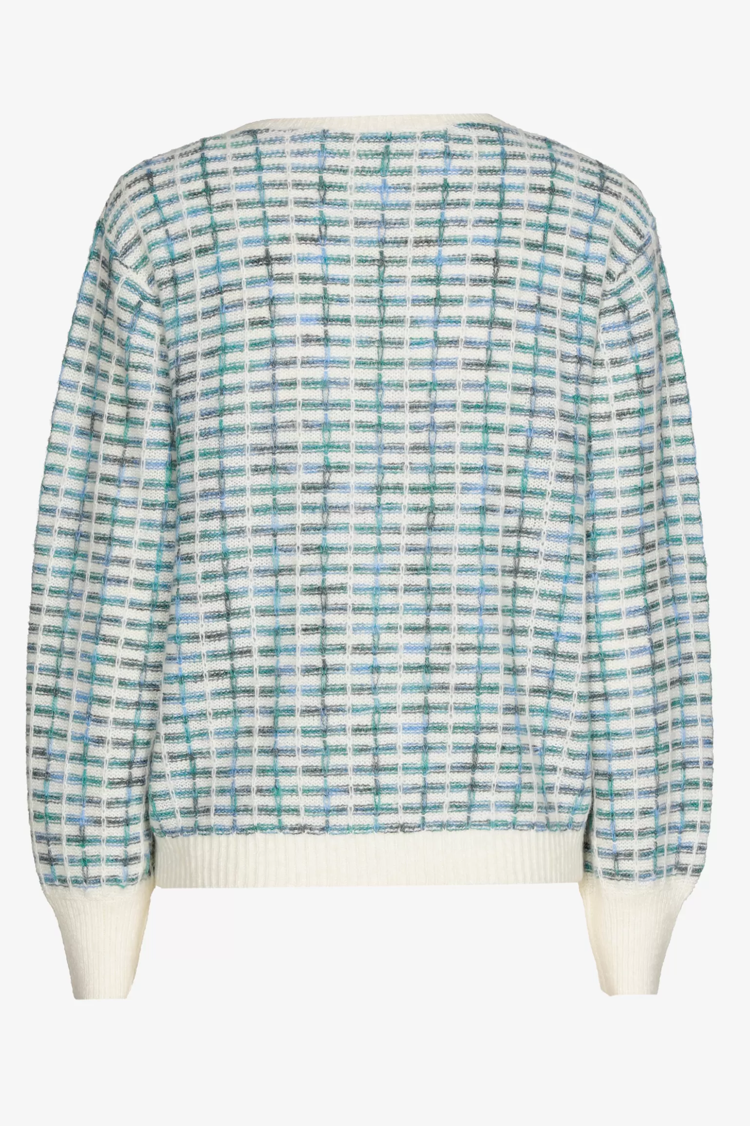Gebreide trui met ruiten-Xandres Fashion
