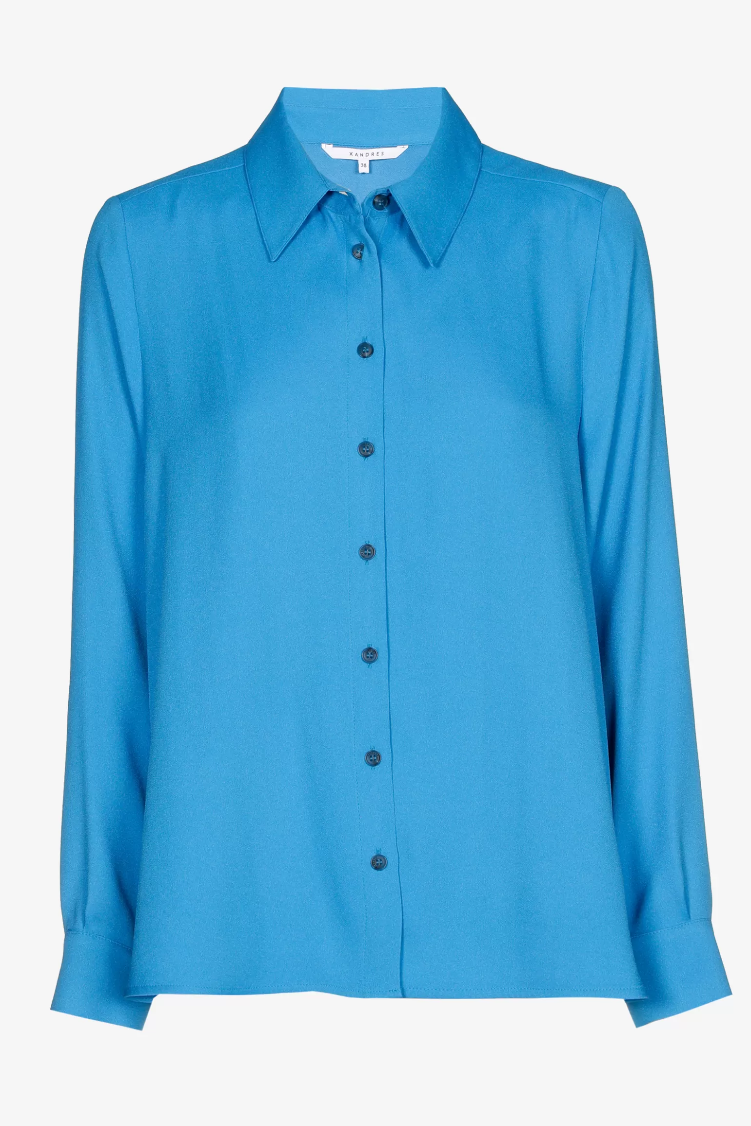 Geklede blouse met hemdkraag-Xandres Online