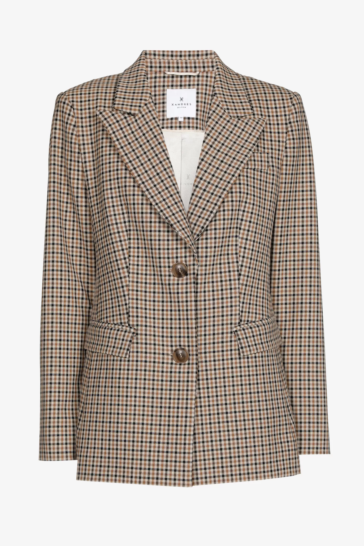 Geruite blazer-Xandres Cheap