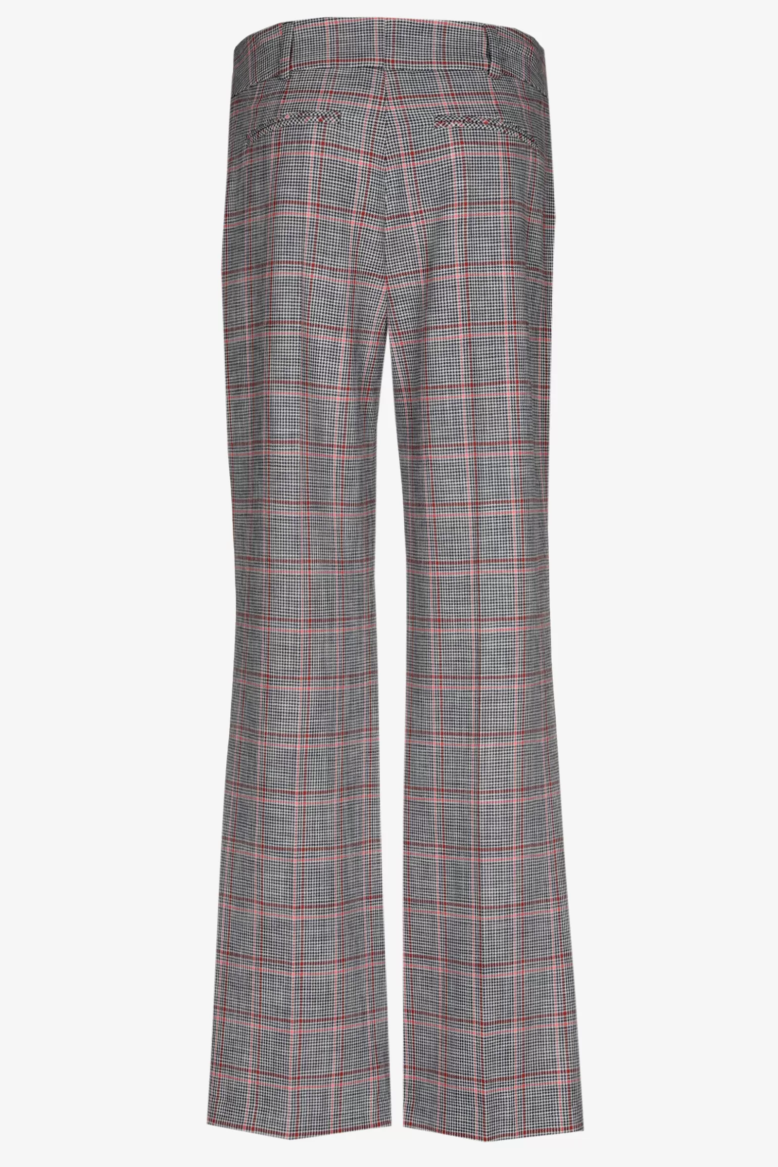 Geruite broek met rechte pijpen-Xandres Discount