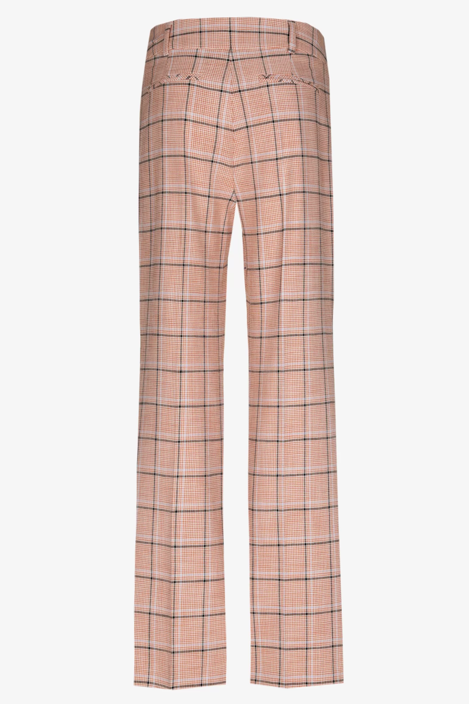 Geruite broek met rechte pijpen-Xandres Best Sale