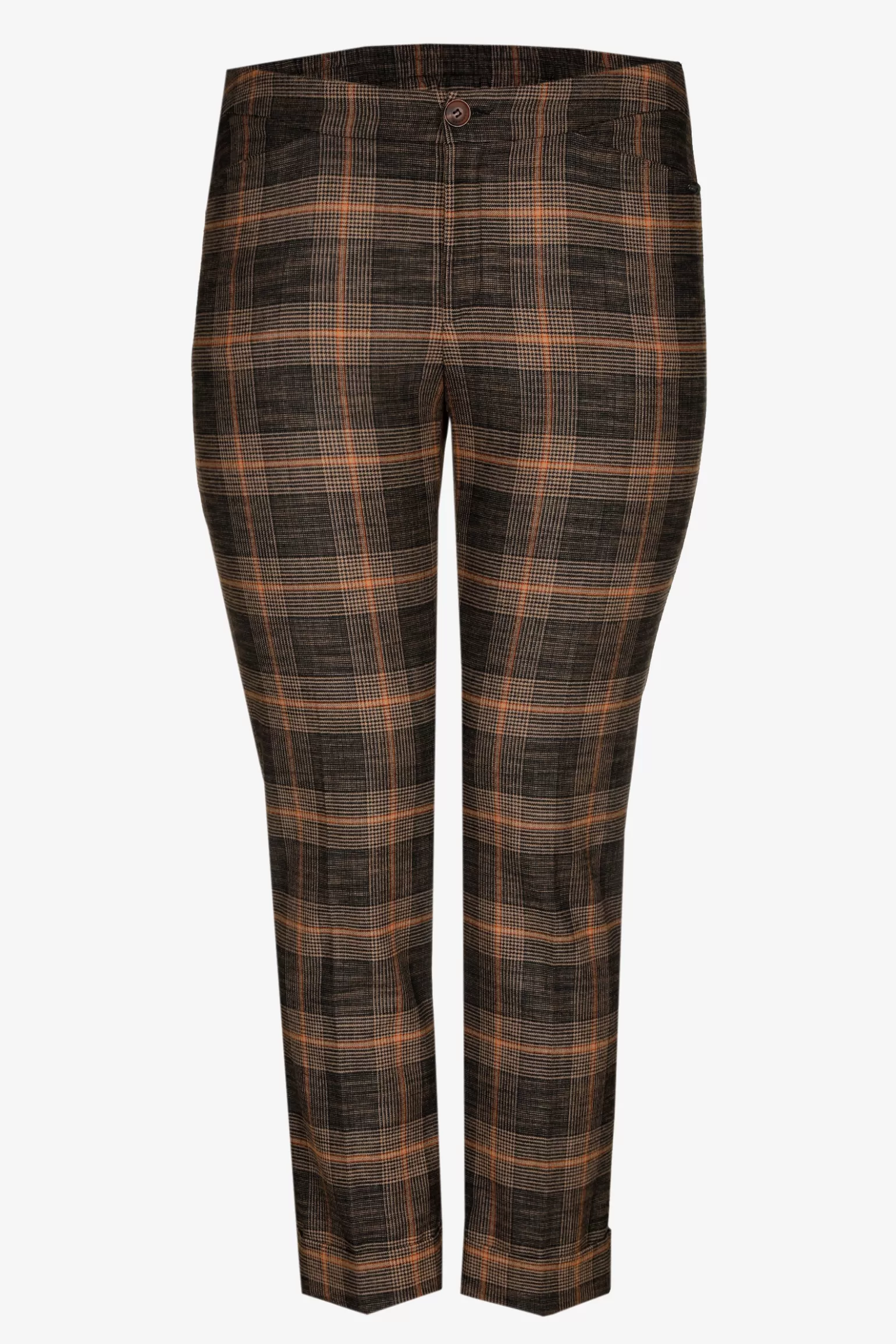 Geruite broek met smalle pijpen-Xandres Best