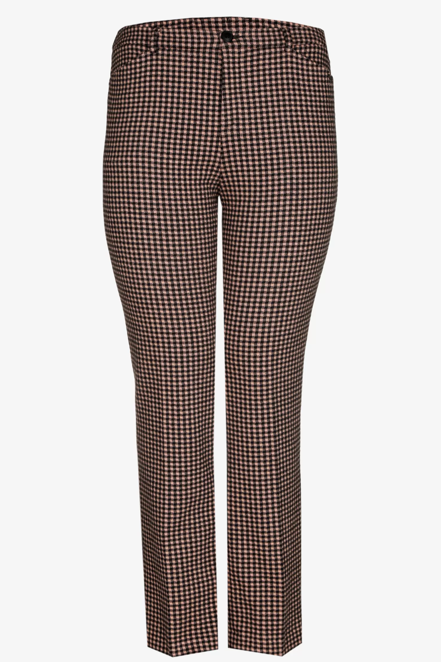 Geruite broek met smalle pijpen-Xandres Best