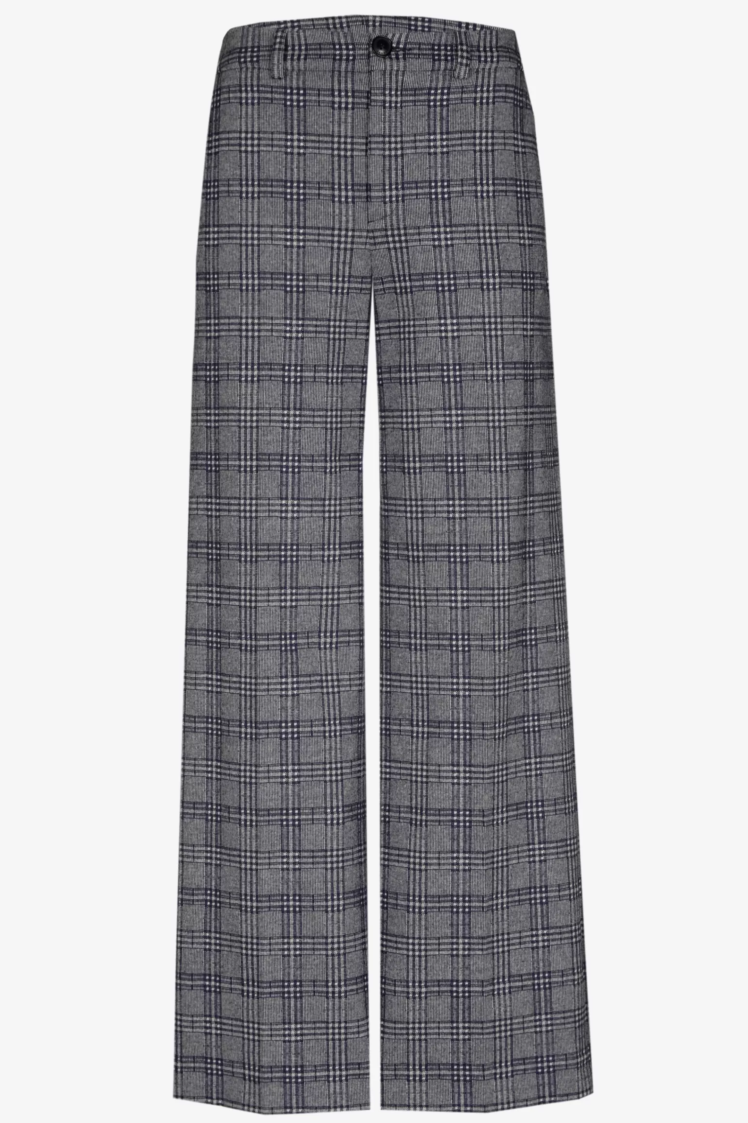 Geruite broek met wijde pijpen-Xandres Best