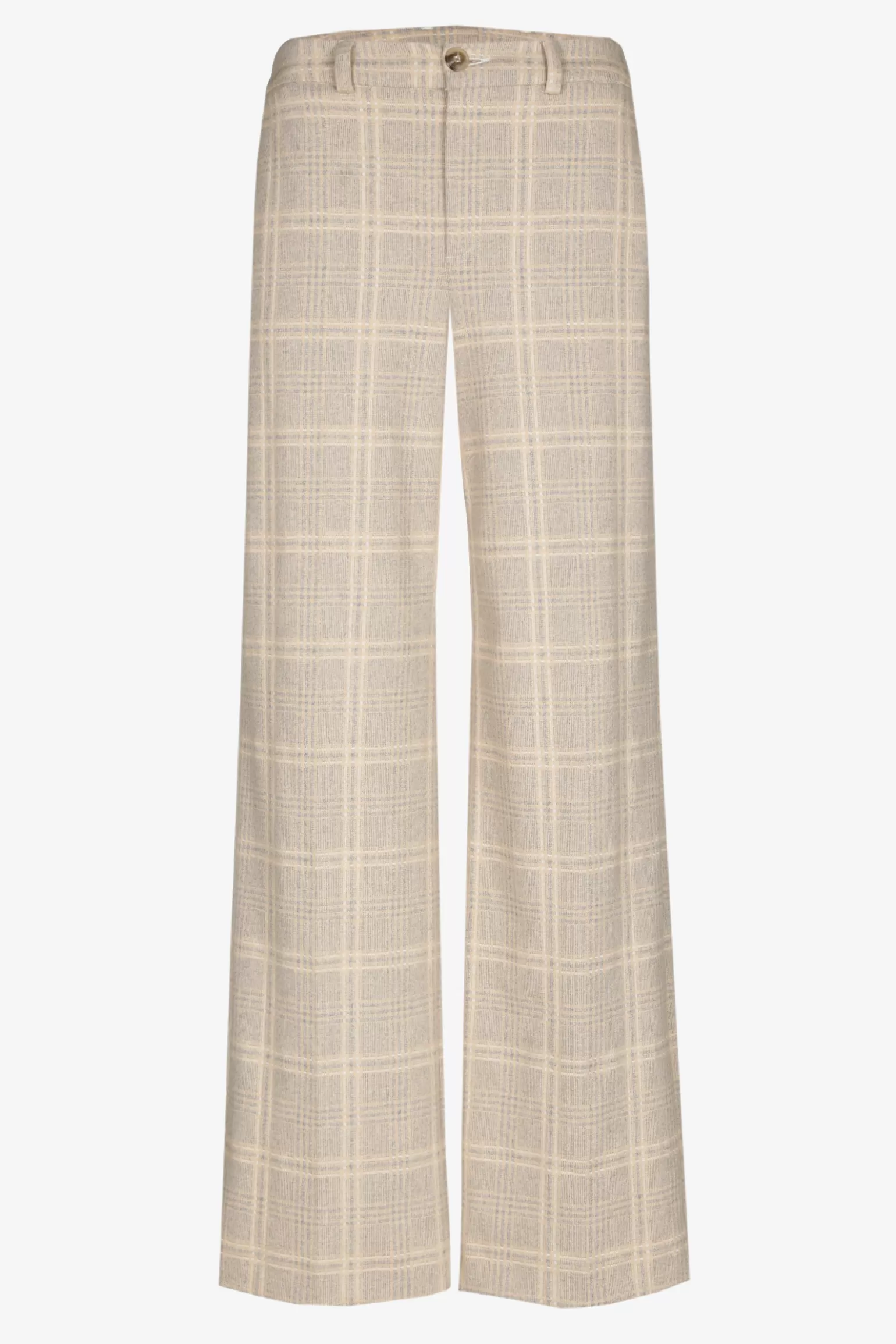 Geruite broek met wijde pijpen-Xandres New