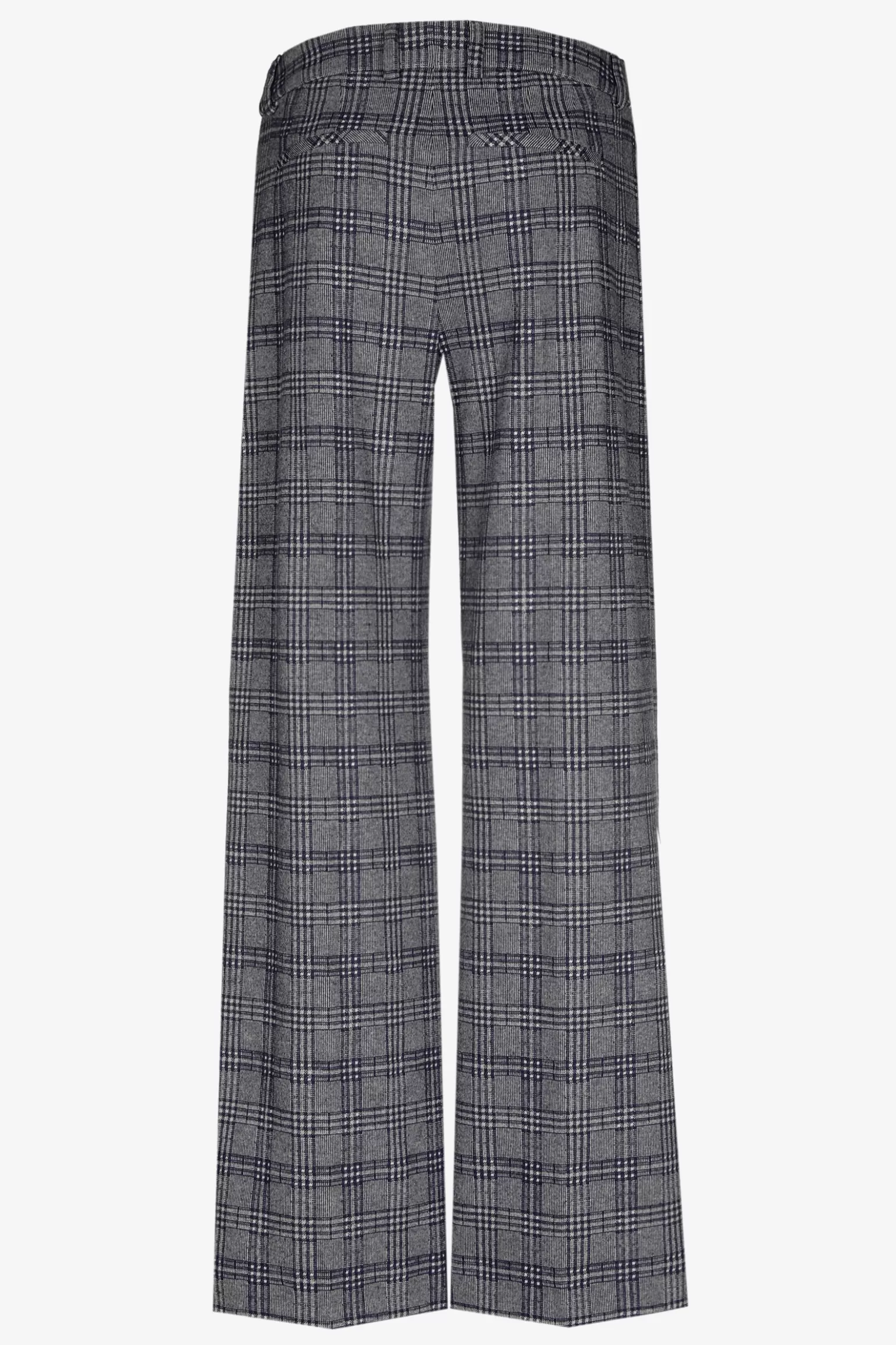 Geruite broek met wijde pijpen-Xandres Best