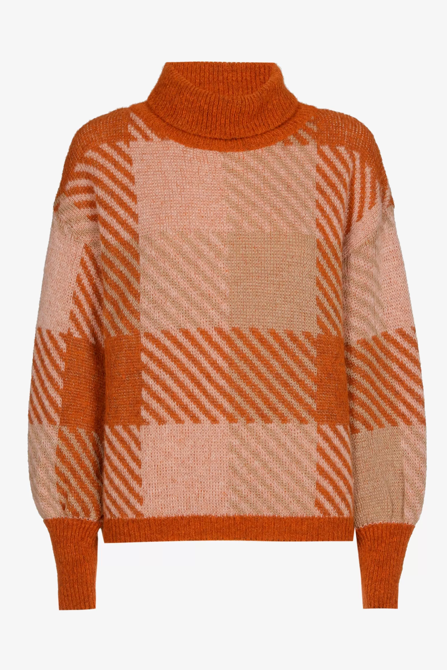 Geruite trui met alpacawol-Xandres Discount