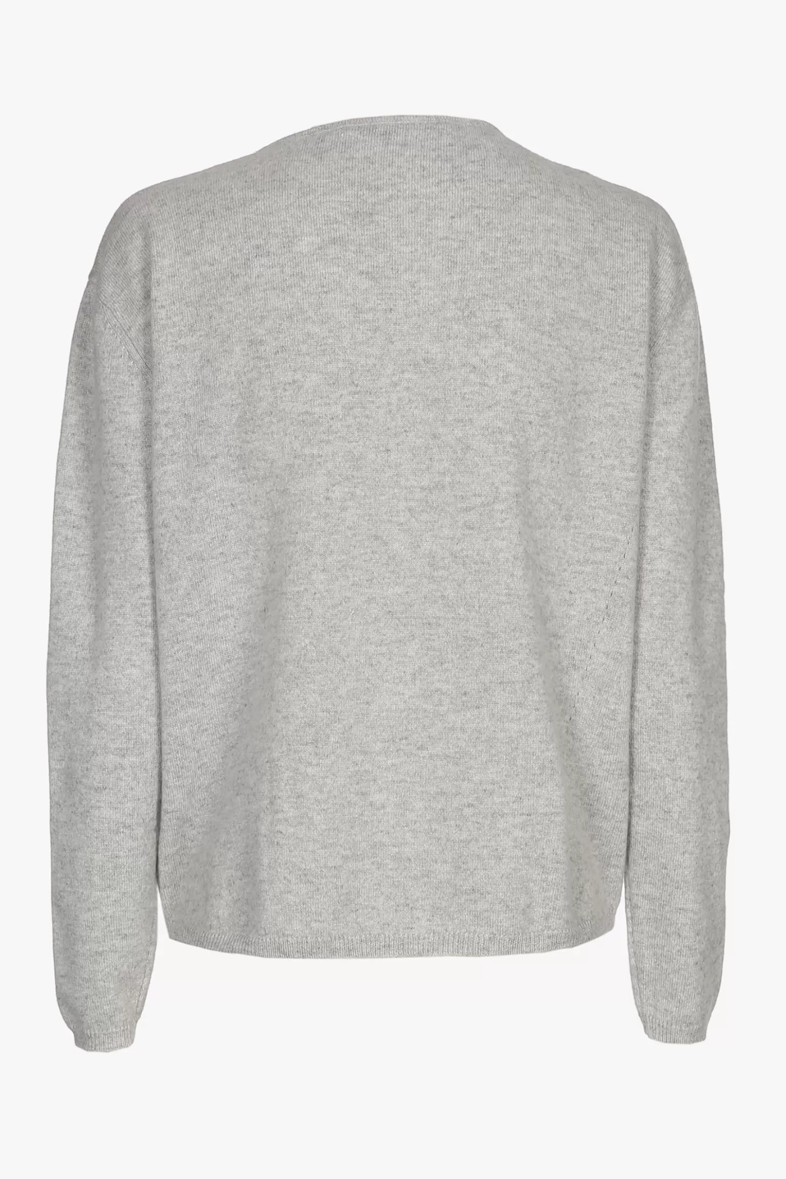Grijze cashmere pull met ronde hals-Xandres Discount