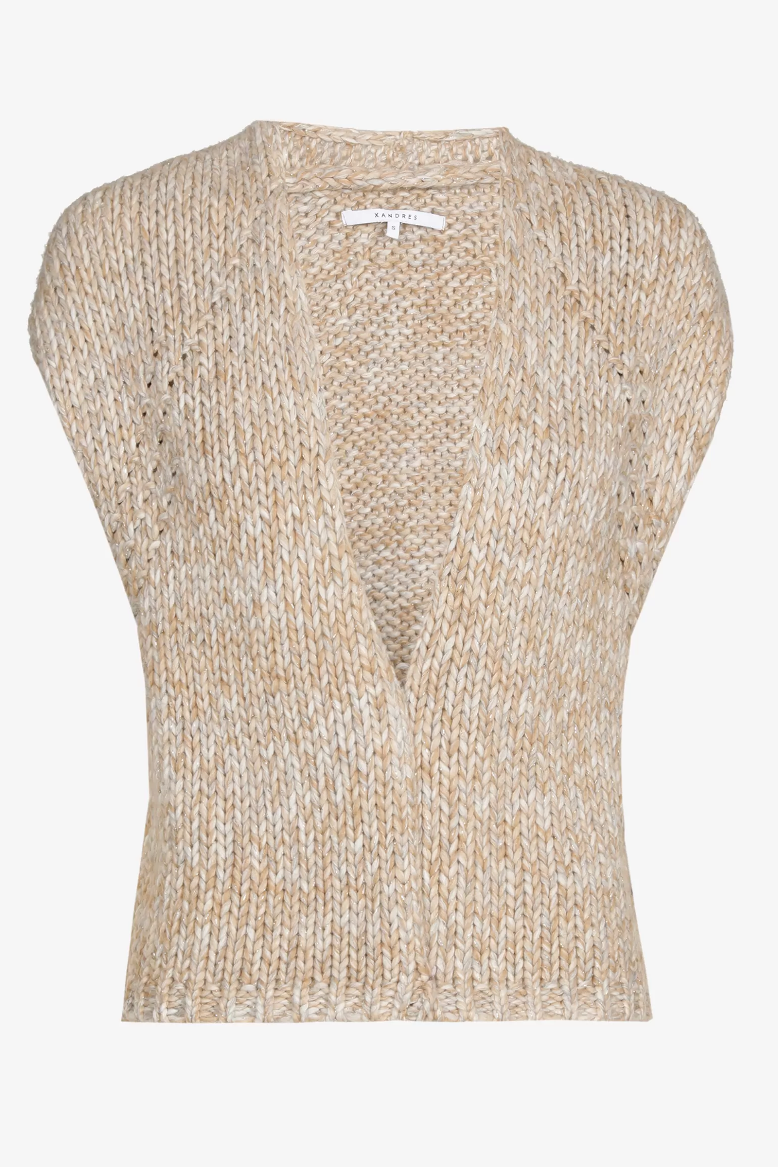 Grofgebreid mouwloos vest-Xandres Discount