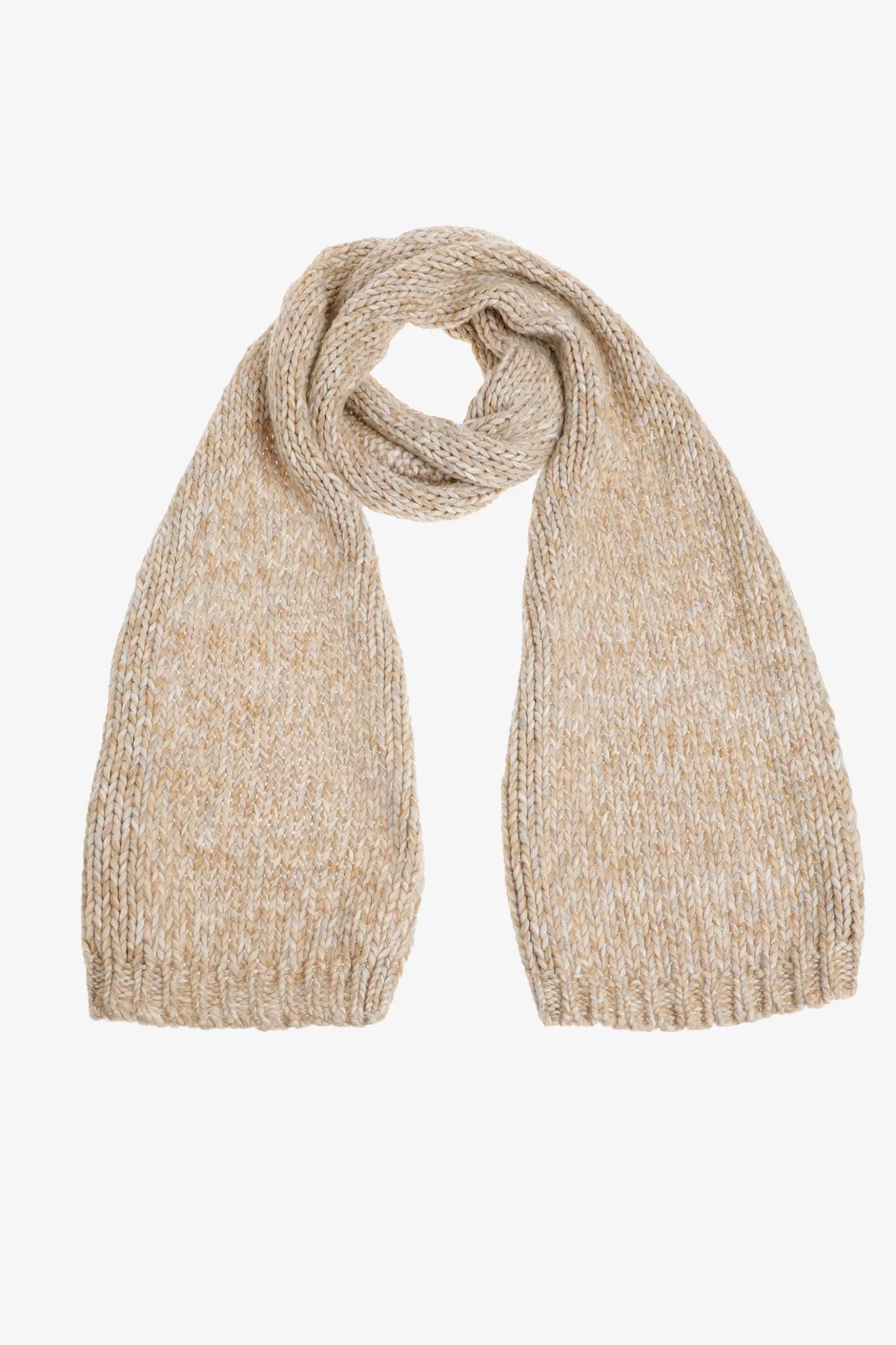 Grofgebreide sjaal met gouddraad-Xandres Flash Sale