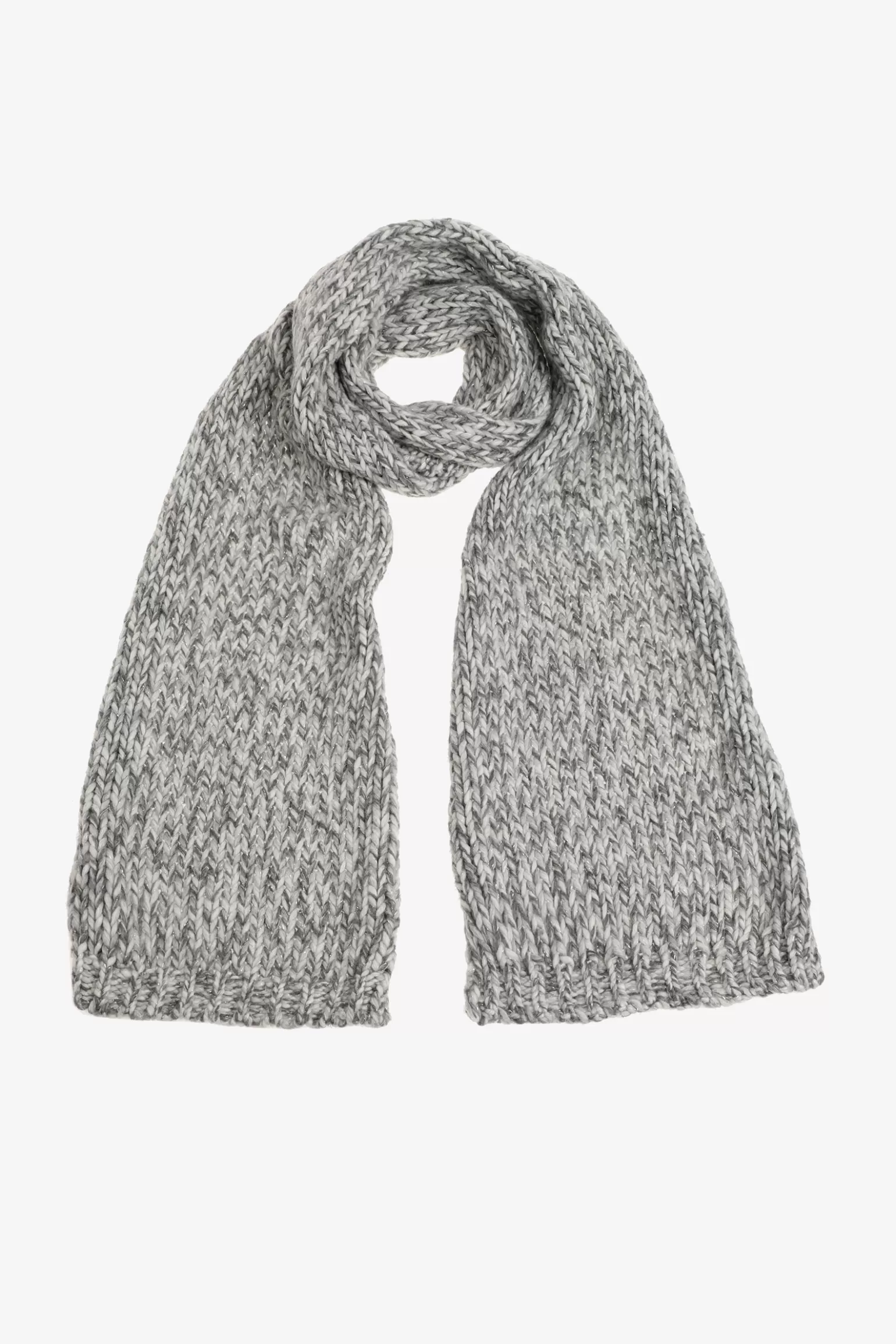 Grofgebreide sjaal met gouddraad-Xandres Store