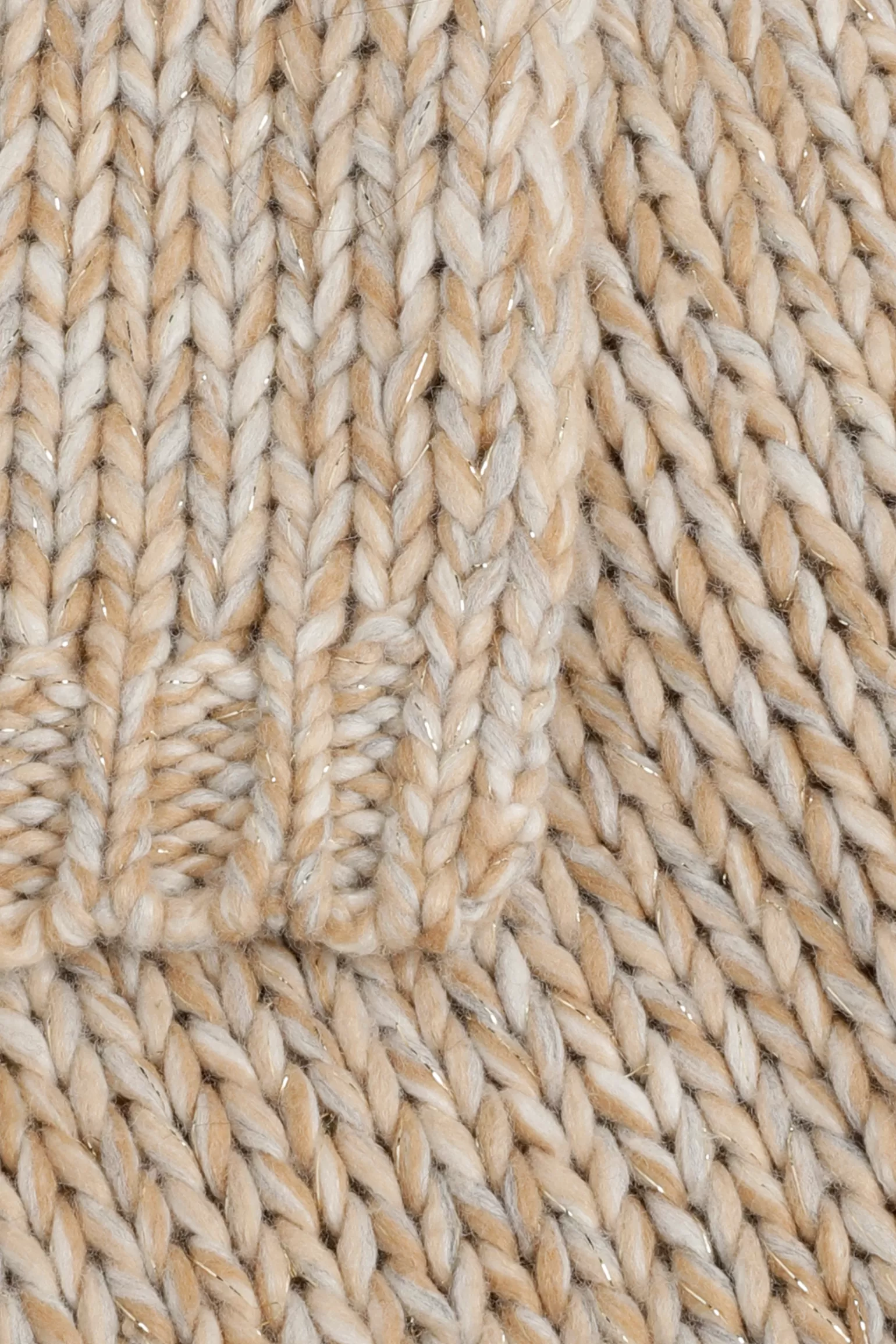 Grofgebreide sjaal met gouddraad-Xandres Flash Sale