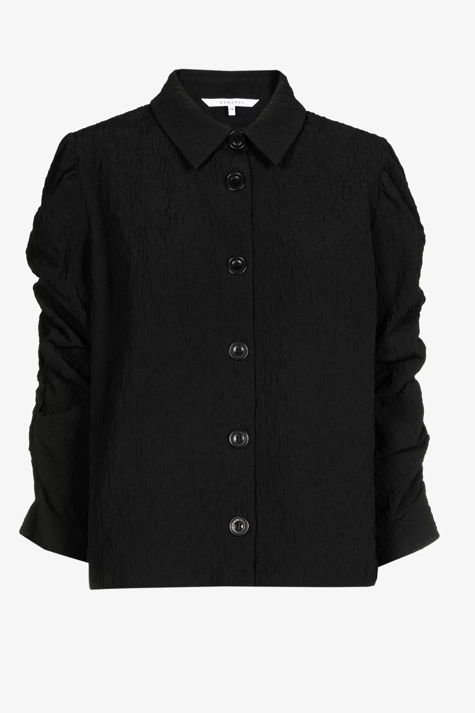 Jacquard blouse met bloemenprint-Xandres Fashion