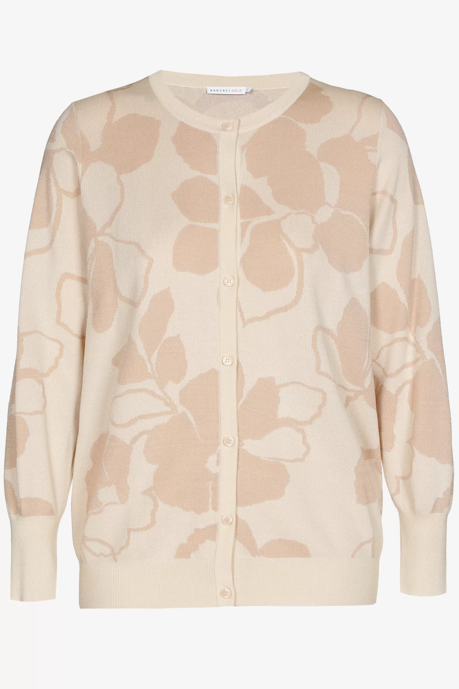 Jacquard gilet met bloemenprint-Xandres Best