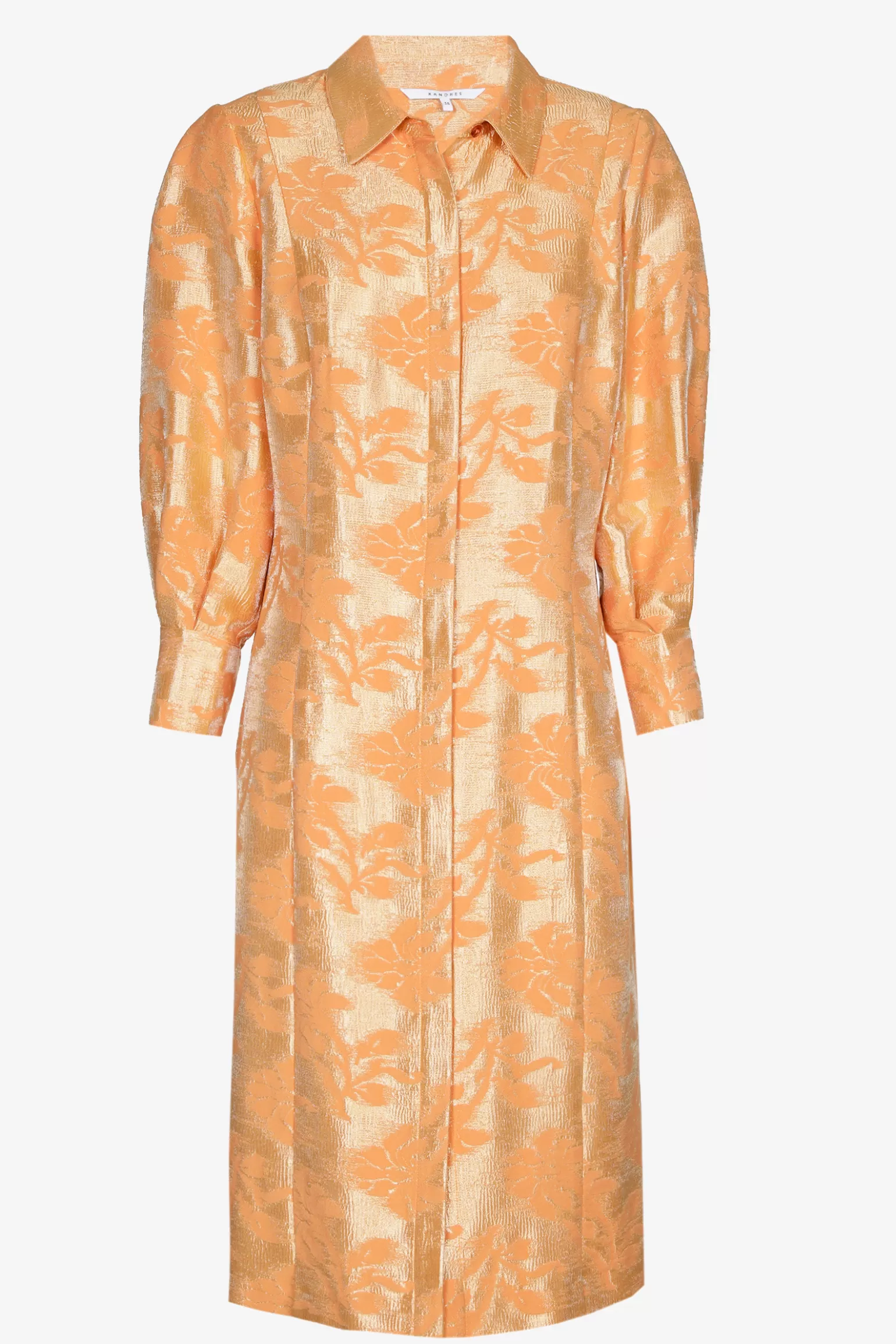 Jacquard jurk met bloemenprint-Xandres Outlet