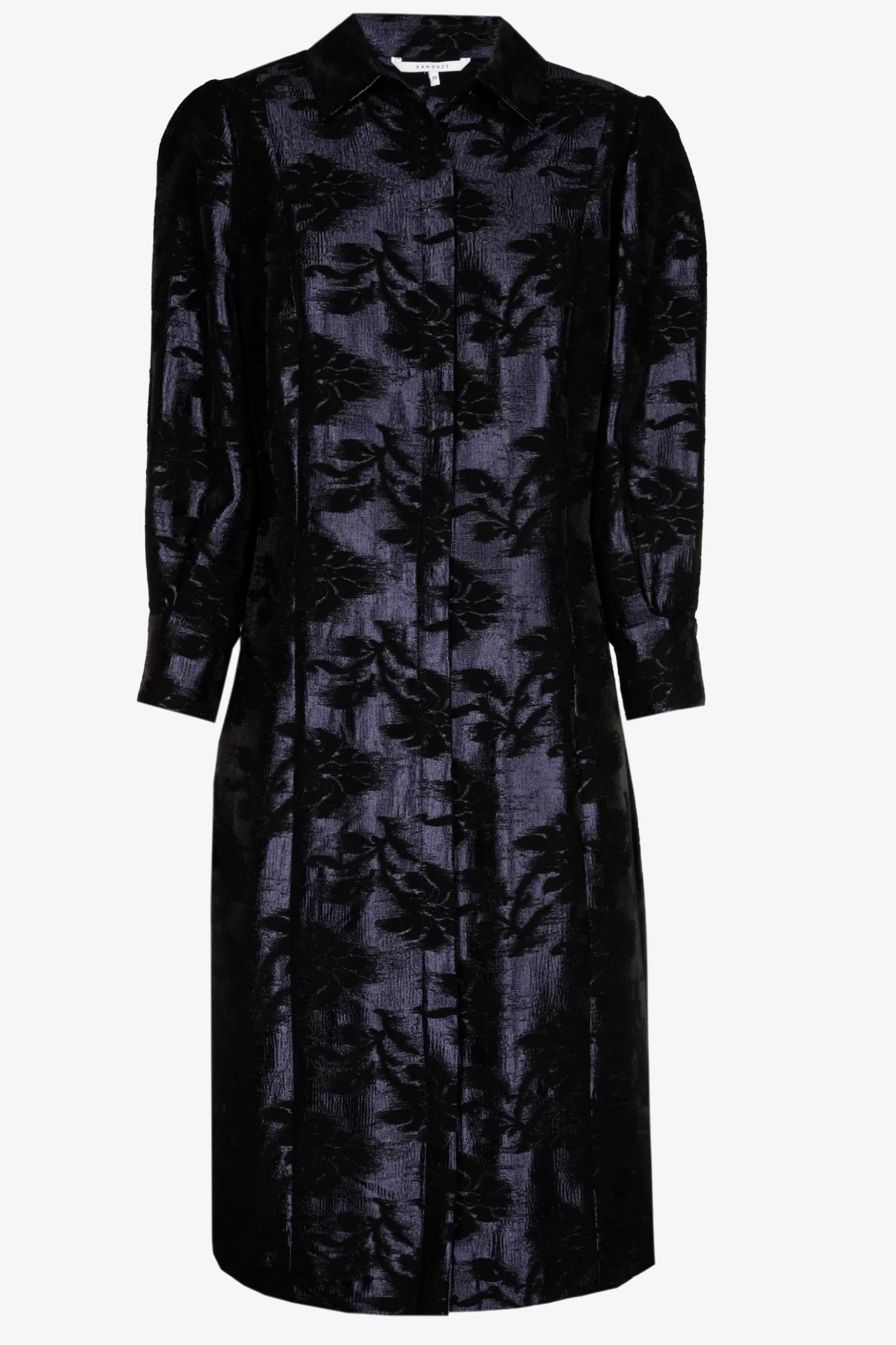 Jacquard jurk met bloemenprint-Xandres Discount