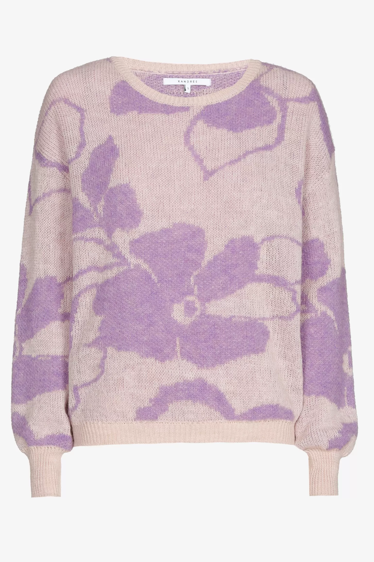 Jacquard knit met bloemenprint-Xandres Flash Sale