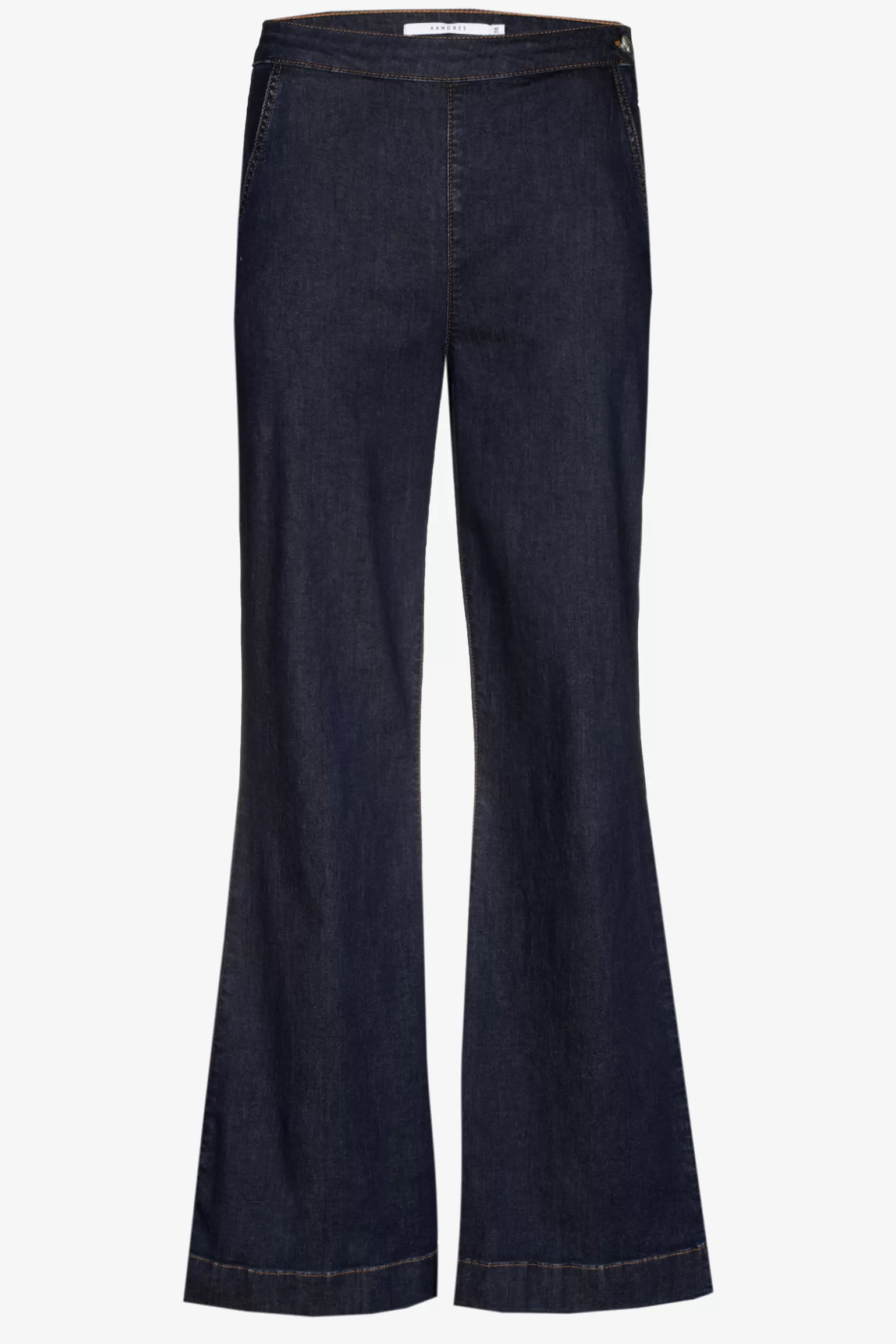 Jeansbroek met wijde pijpen-Xandres Shop