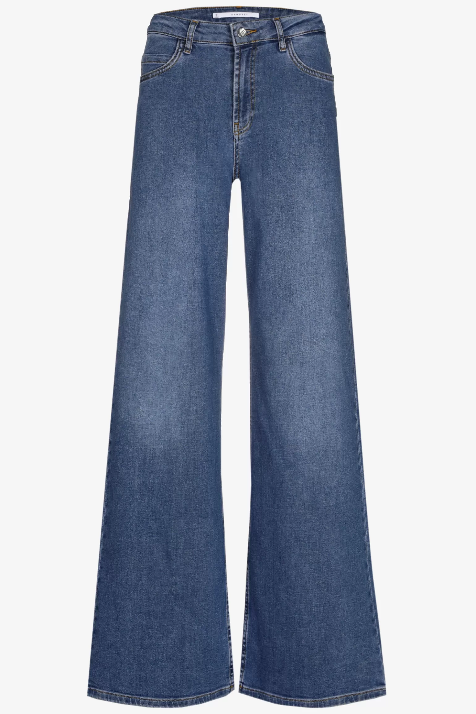 Jeansbroek met wijde pijpen-Xandres Flash Sale