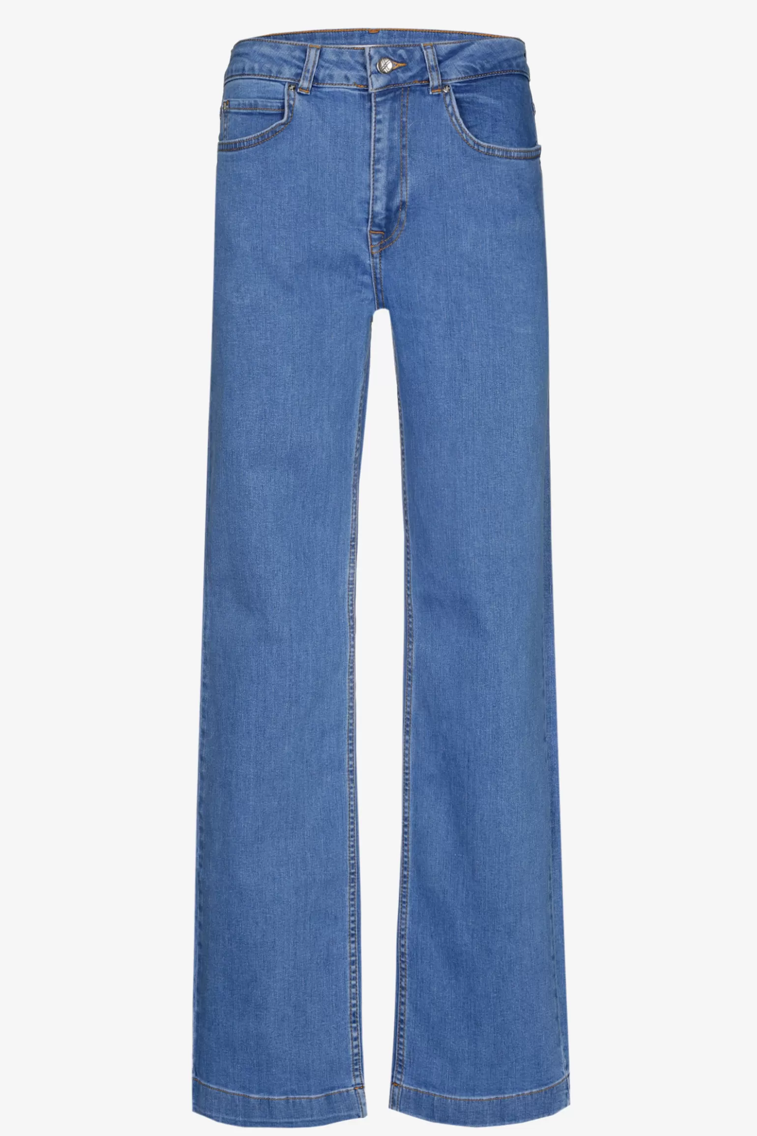 Jeansbroek met wijde pijpen-Xandres Sale