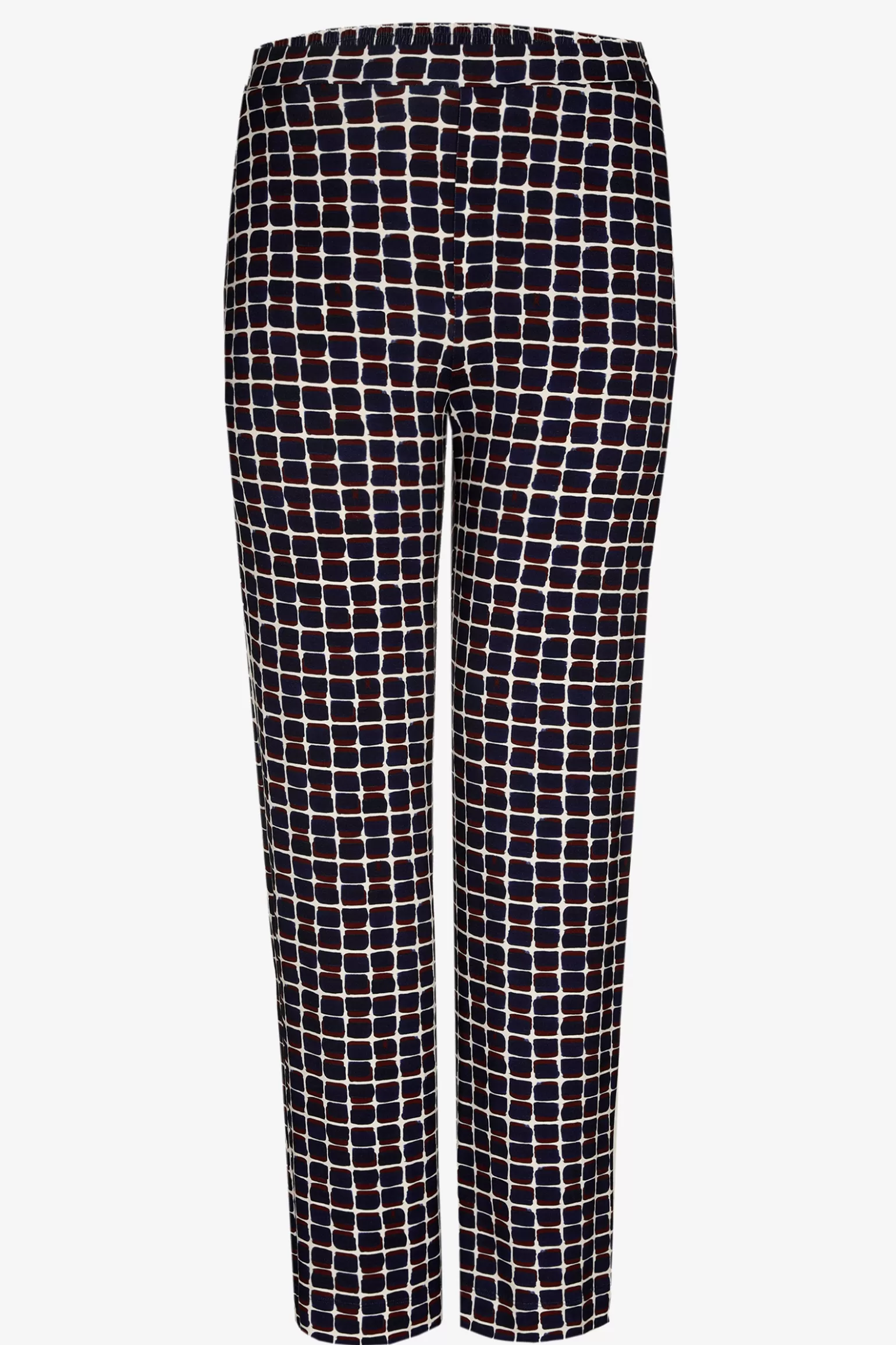 Jerseybroek met fantasieprint-Xandres Discount