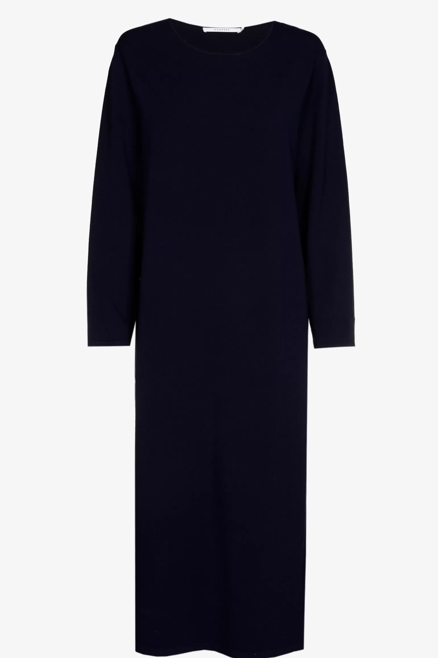 Lange gebreide jurk met split-Xandres Fashion