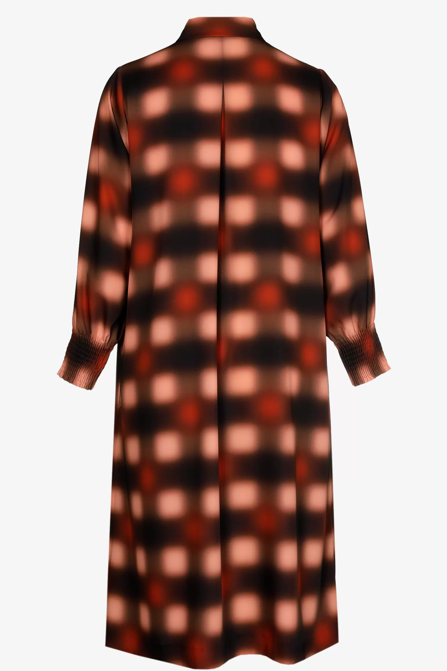 Lange jurk met blurred print-Xandres Outlet