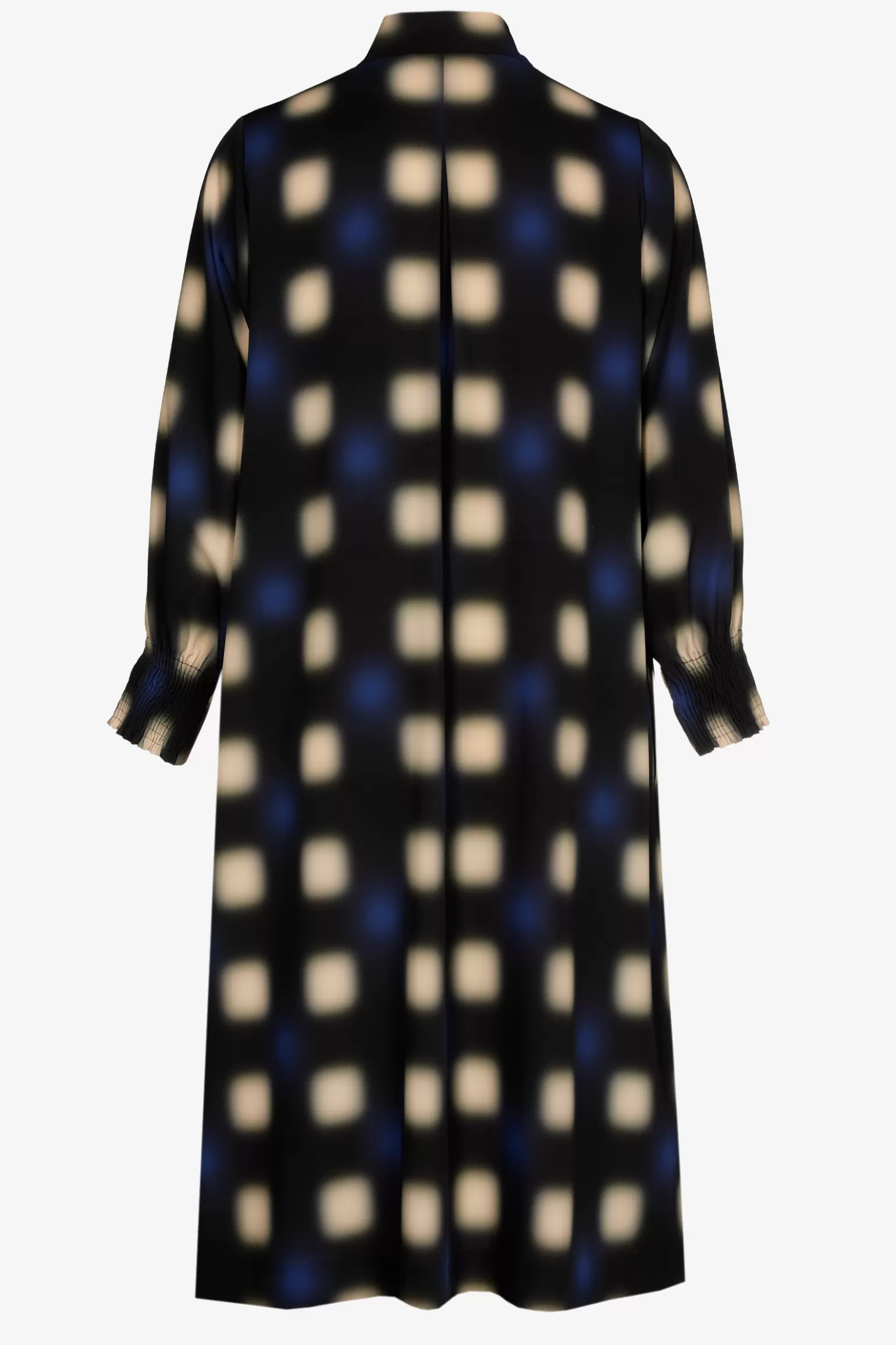 Lange jurk met blurred print-Xandres Clearance