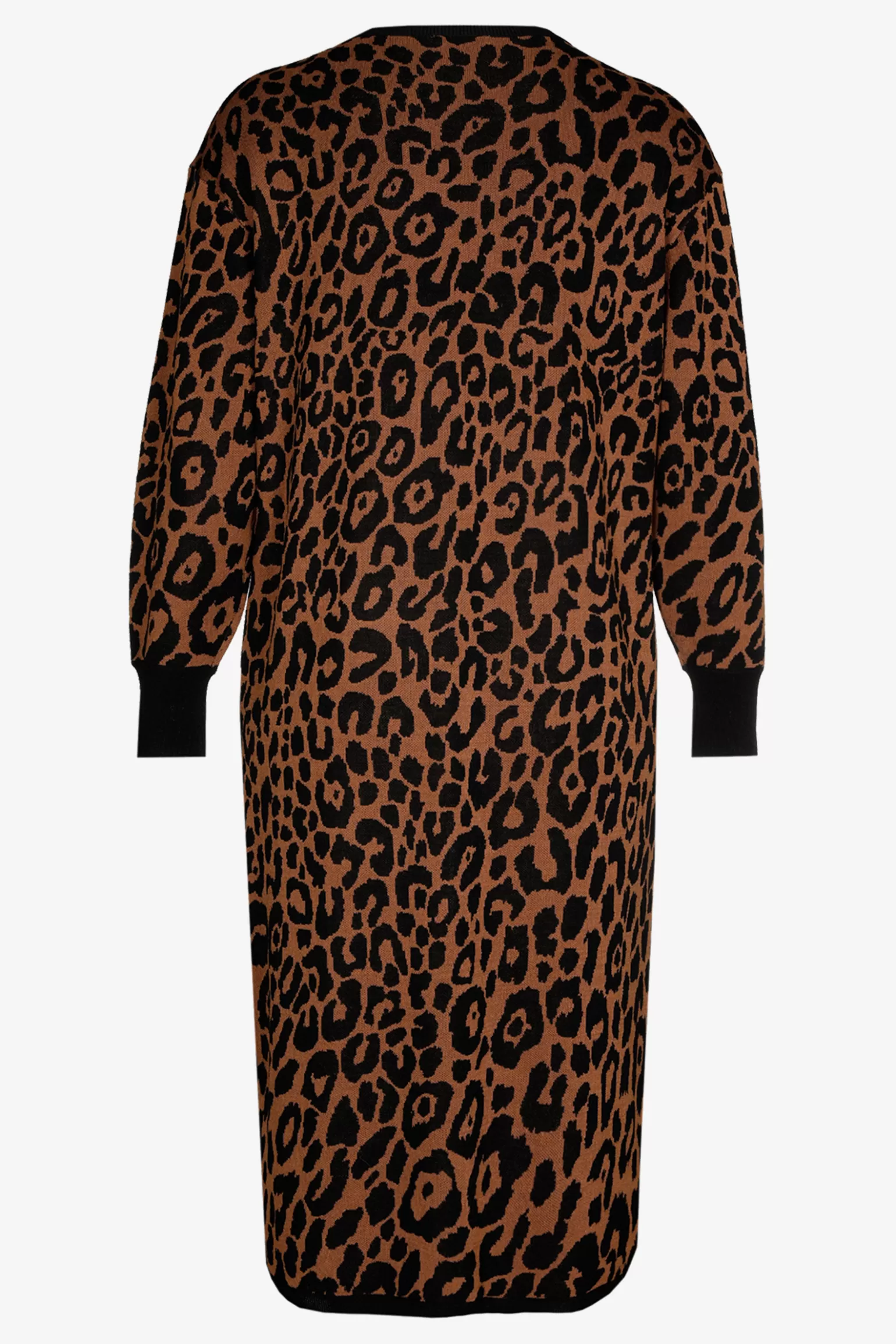 Lange jurk met luipaardprint-Xandres Store